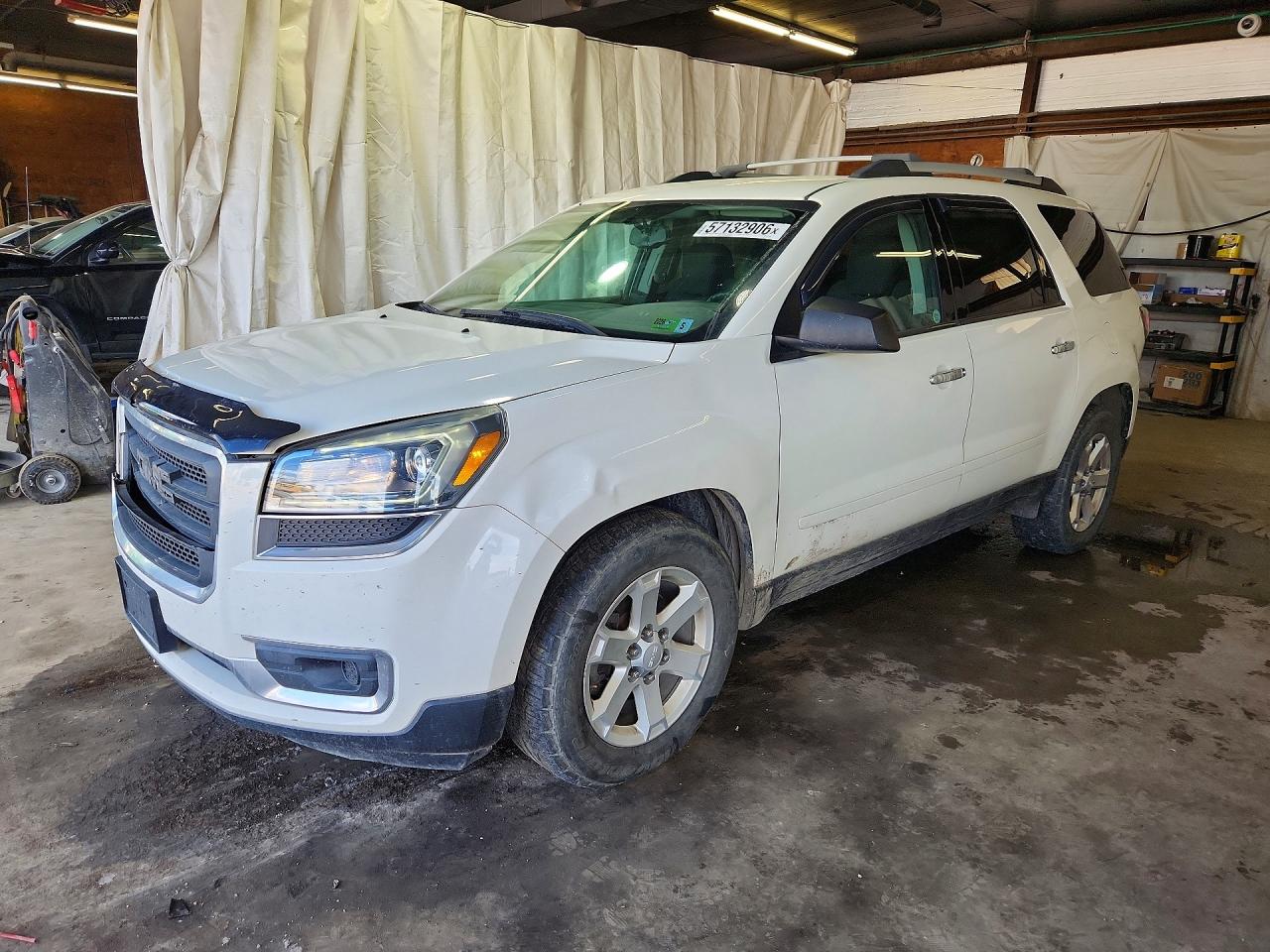 2014 Gmc Acadia Sle White vin: 1GKKVNED9EJ197839