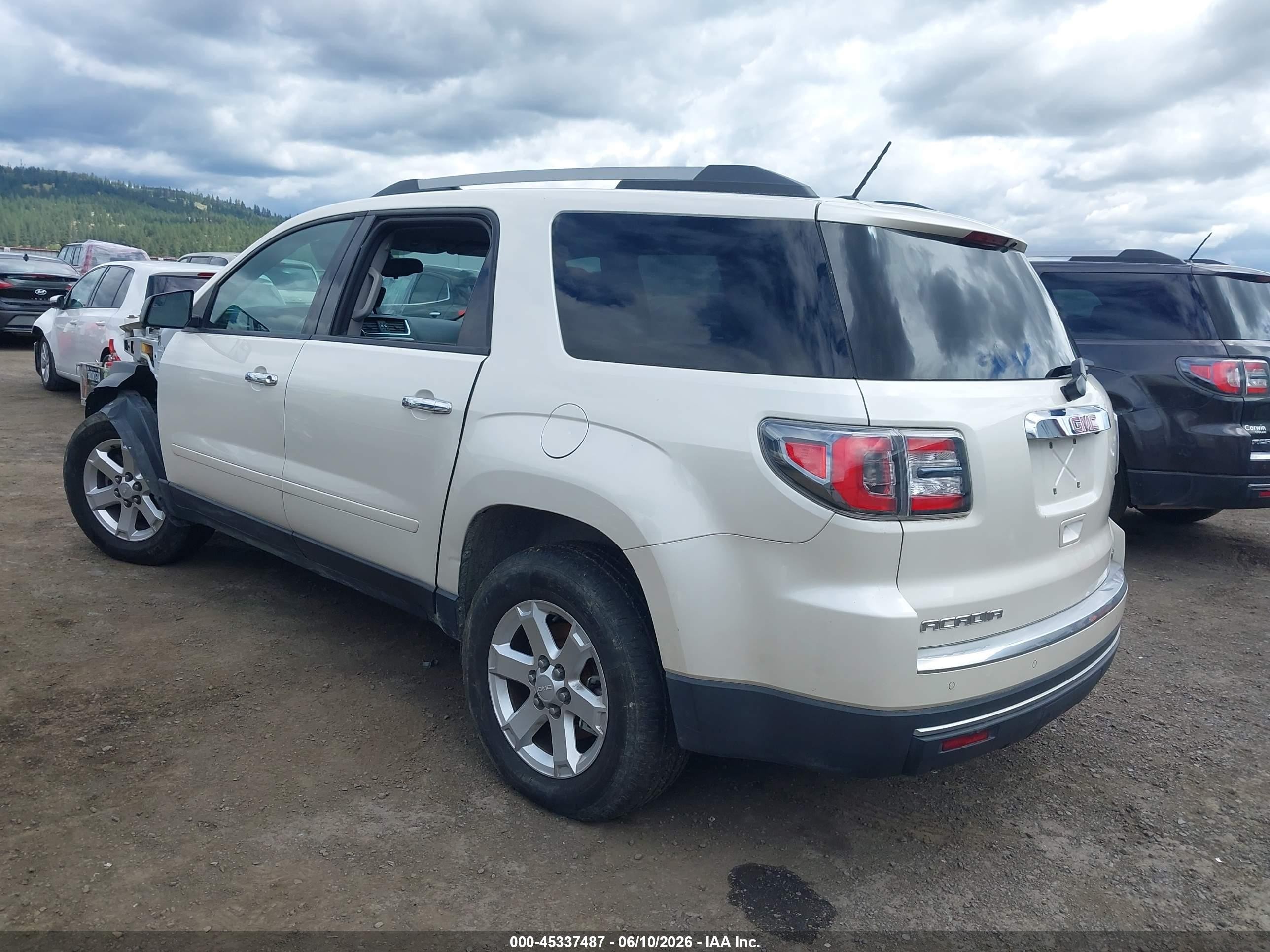 2014 Gmc Acadia Sle-1 White vin: 1GKKVNEDXEJ322752