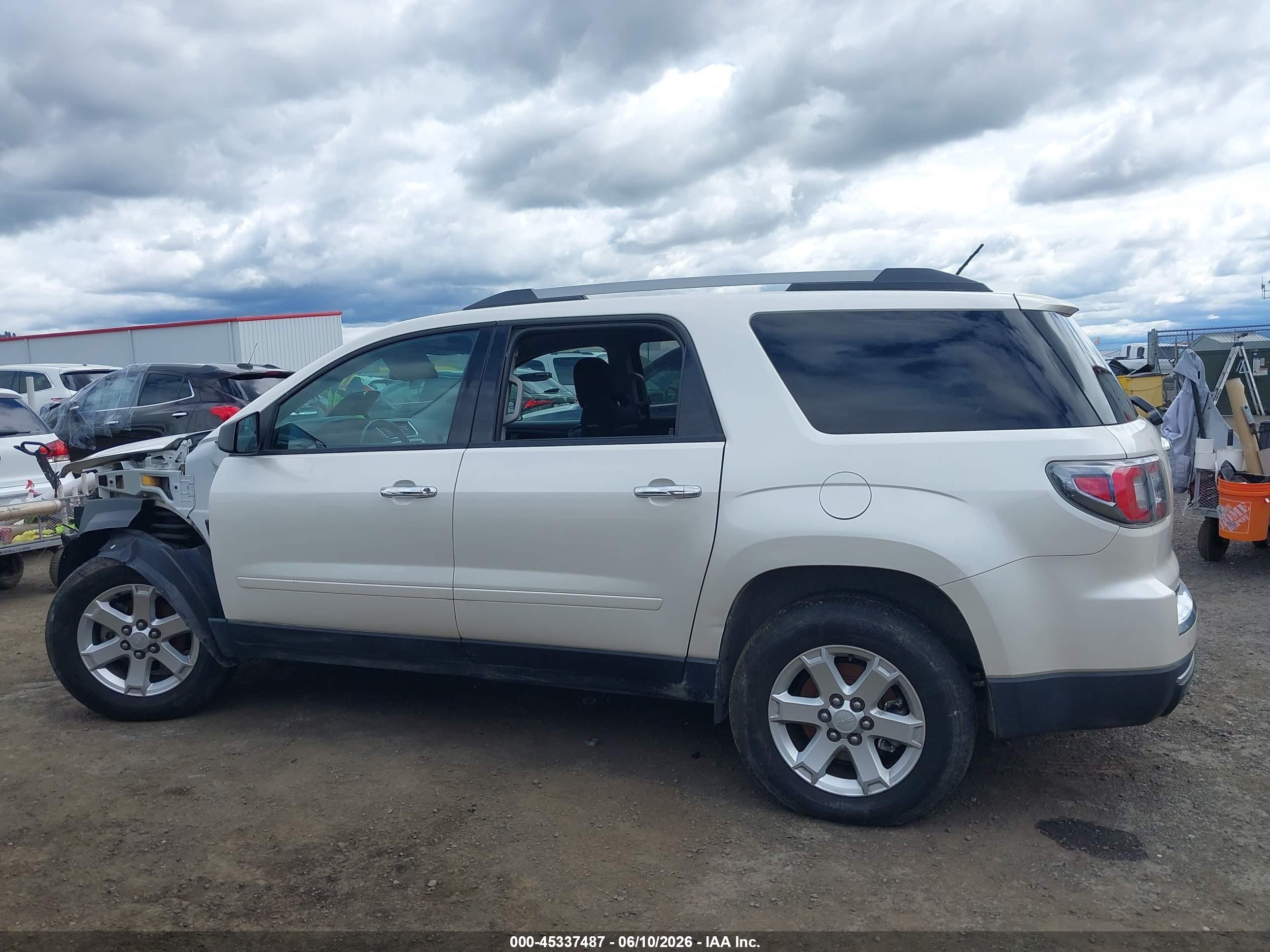 2014 Gmc Acadia Sle-1 White vin: 1GKKVNEDXEJ322752