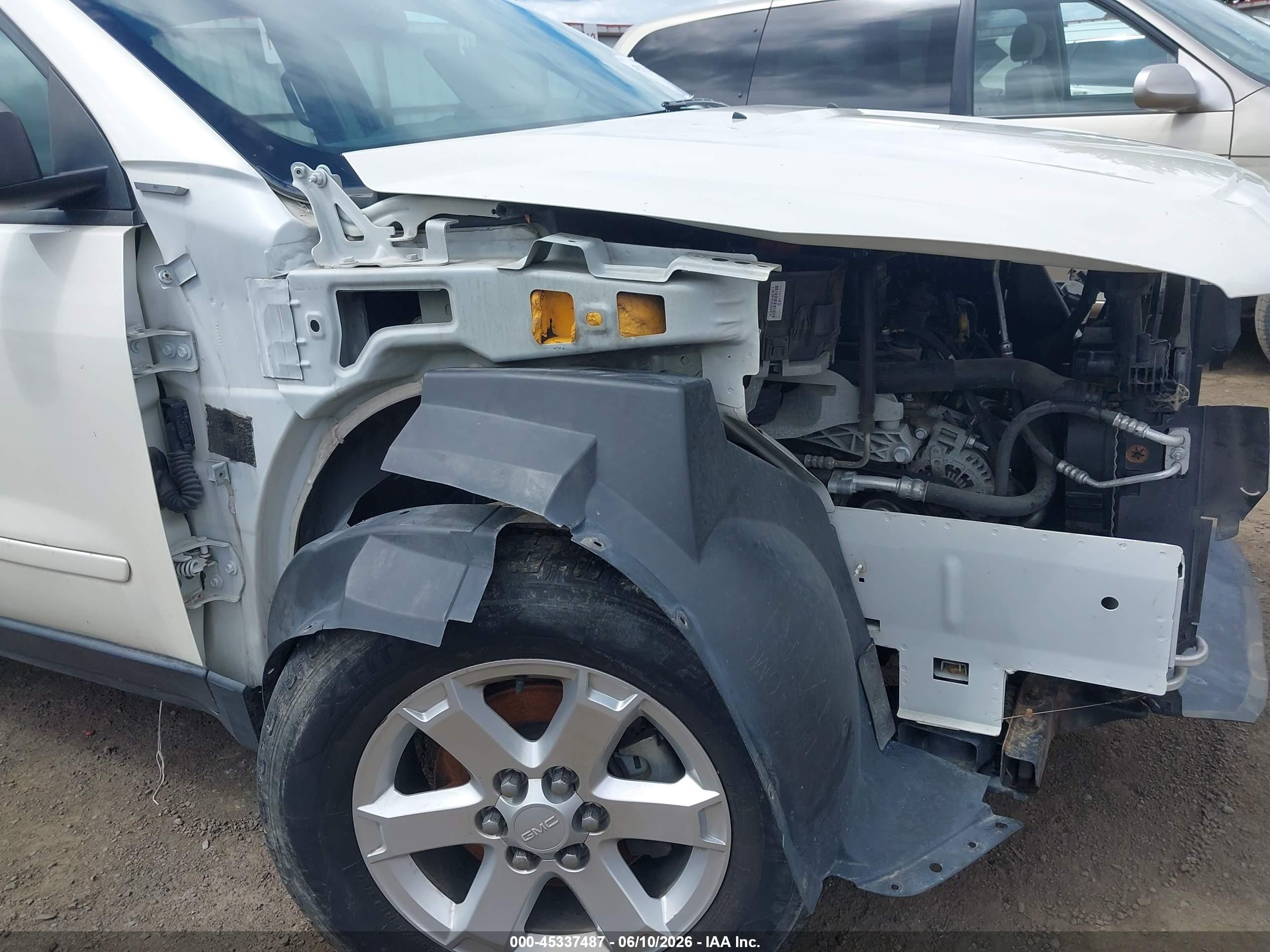 2014 Gmc Acadia Sle-1 White vin: 1GKKVNEDXEJ322752