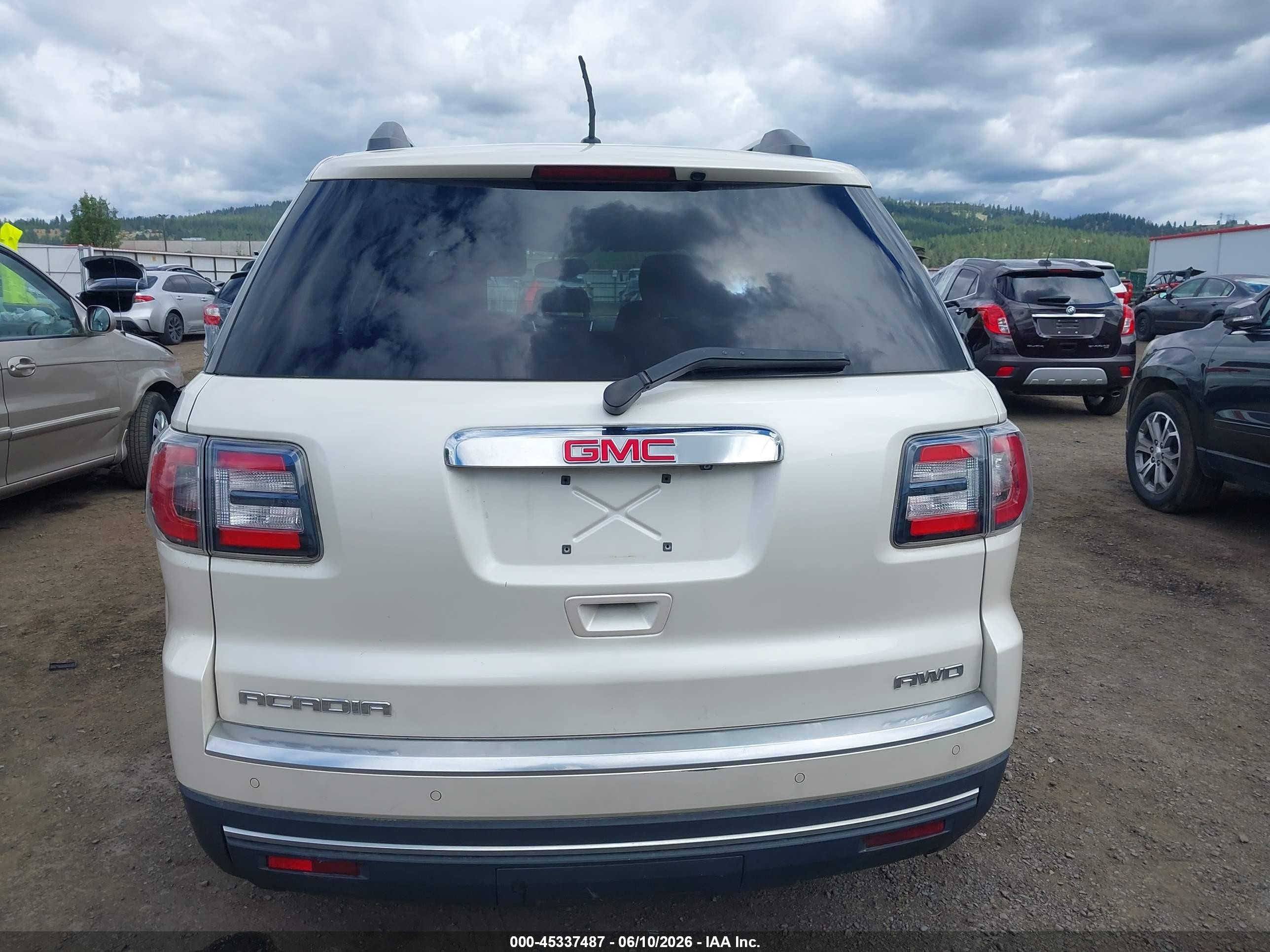 2014 Gmc Acadia Sle-1 White vin: 1GKKVNEDXEJ322752