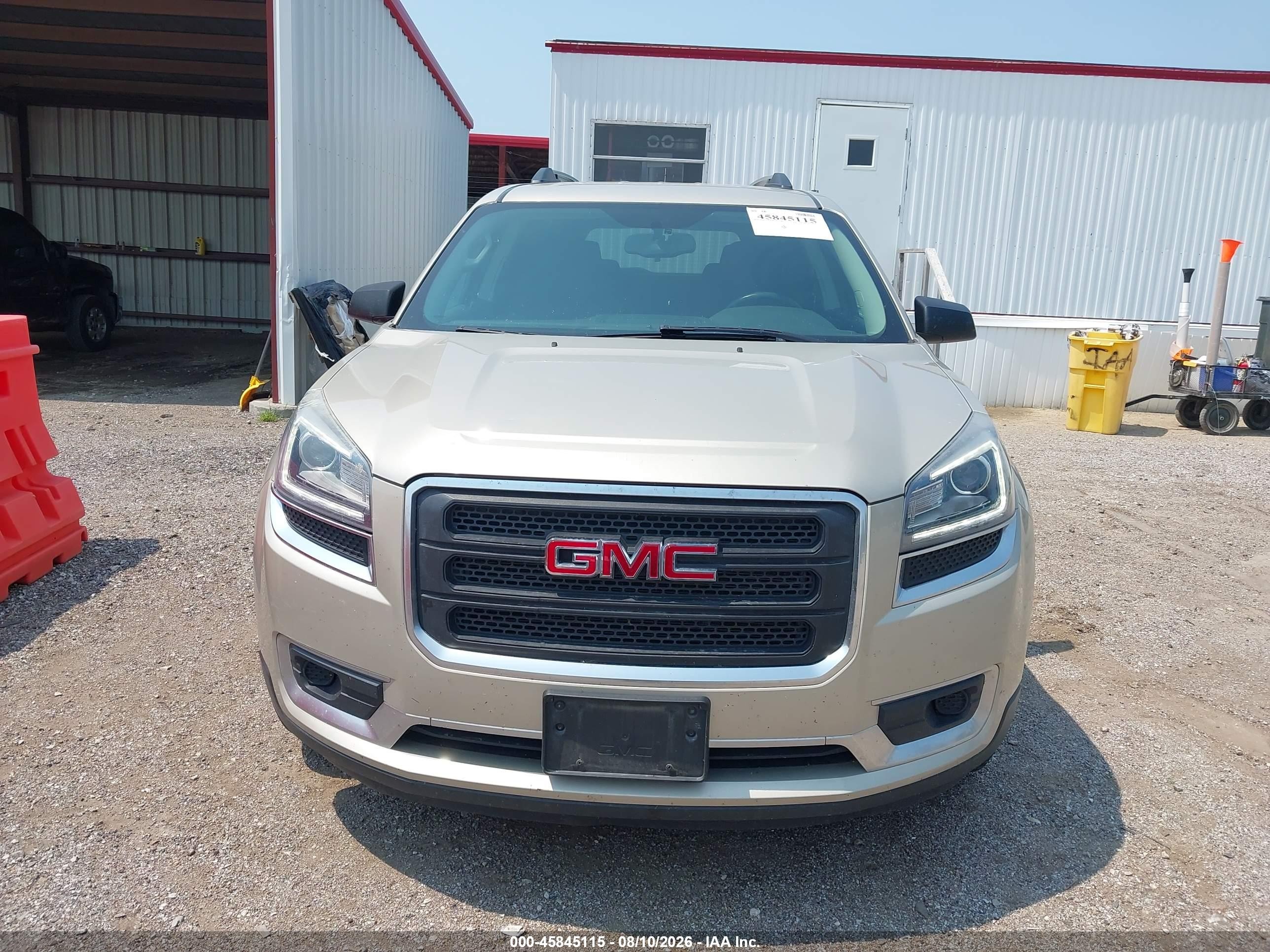 2015 Gmc Acadia Sle-1 Gold vin: 1GKKVNEDXFJ203455