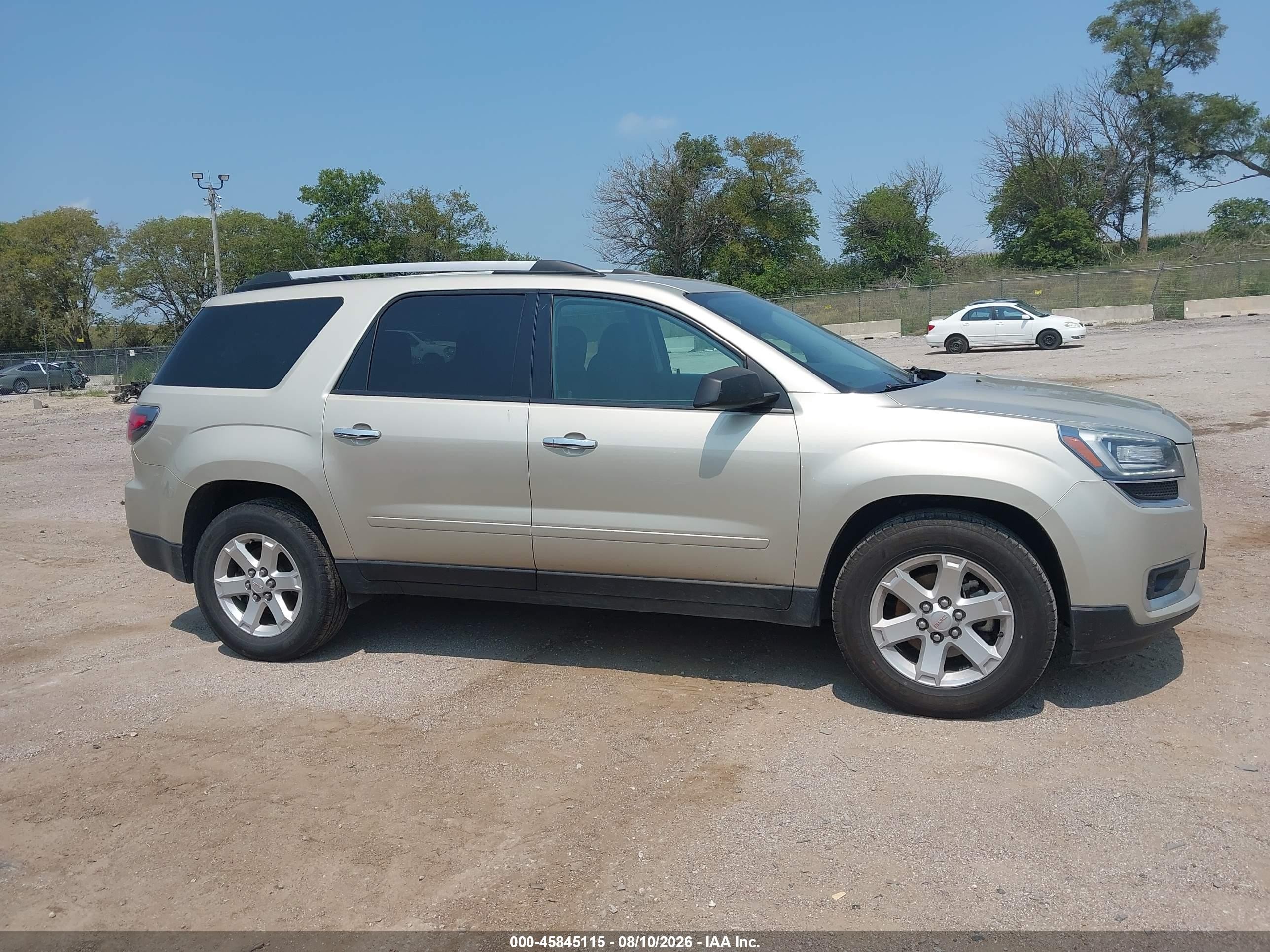 2015 Gmc Acadia Sle-1 Gold vin: 1GKKVNEDXFJ203455