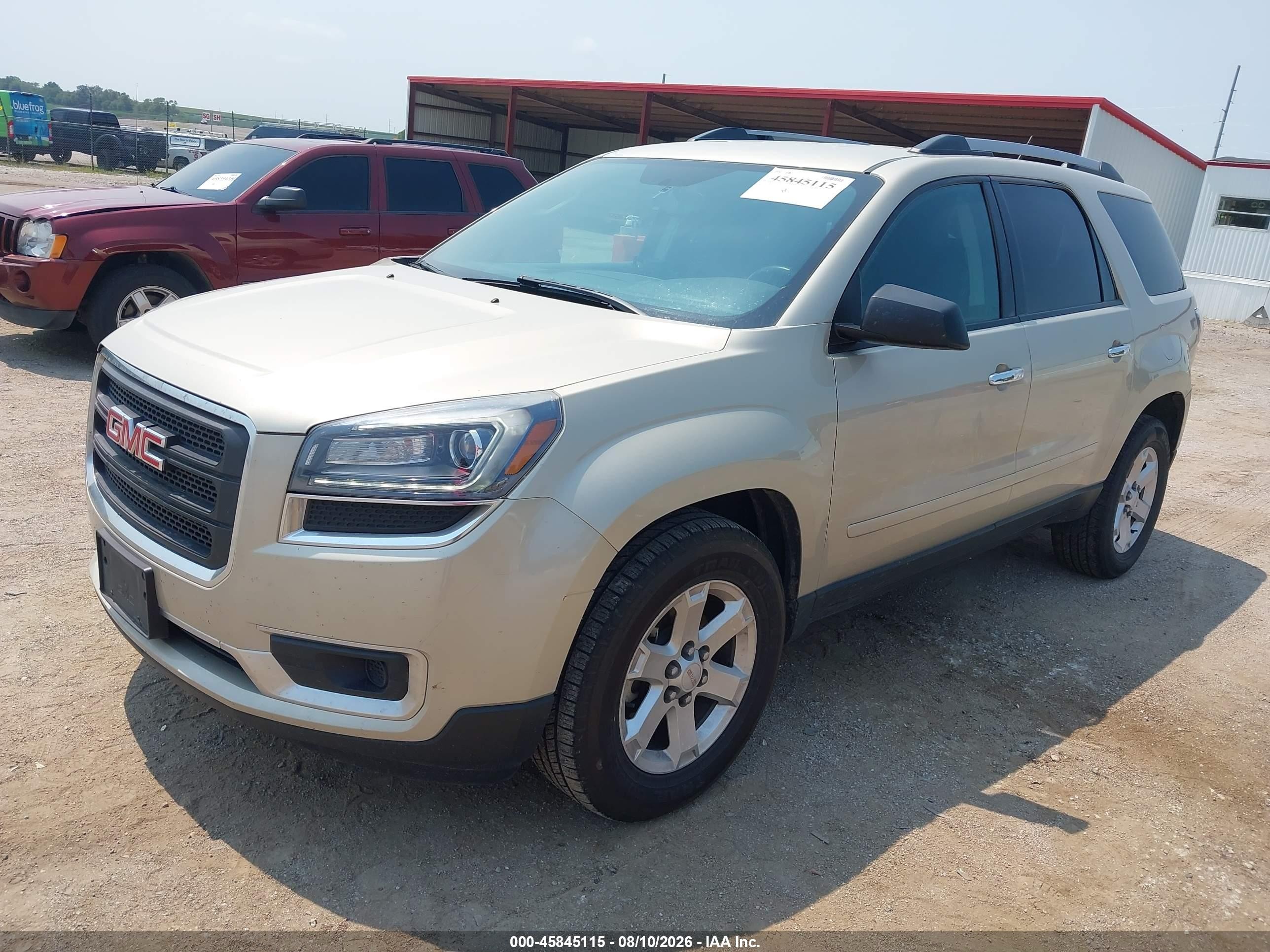 2015 Gmc Acadia Sle-1 Gold vin: 1GKKVNEDXFJ203455
