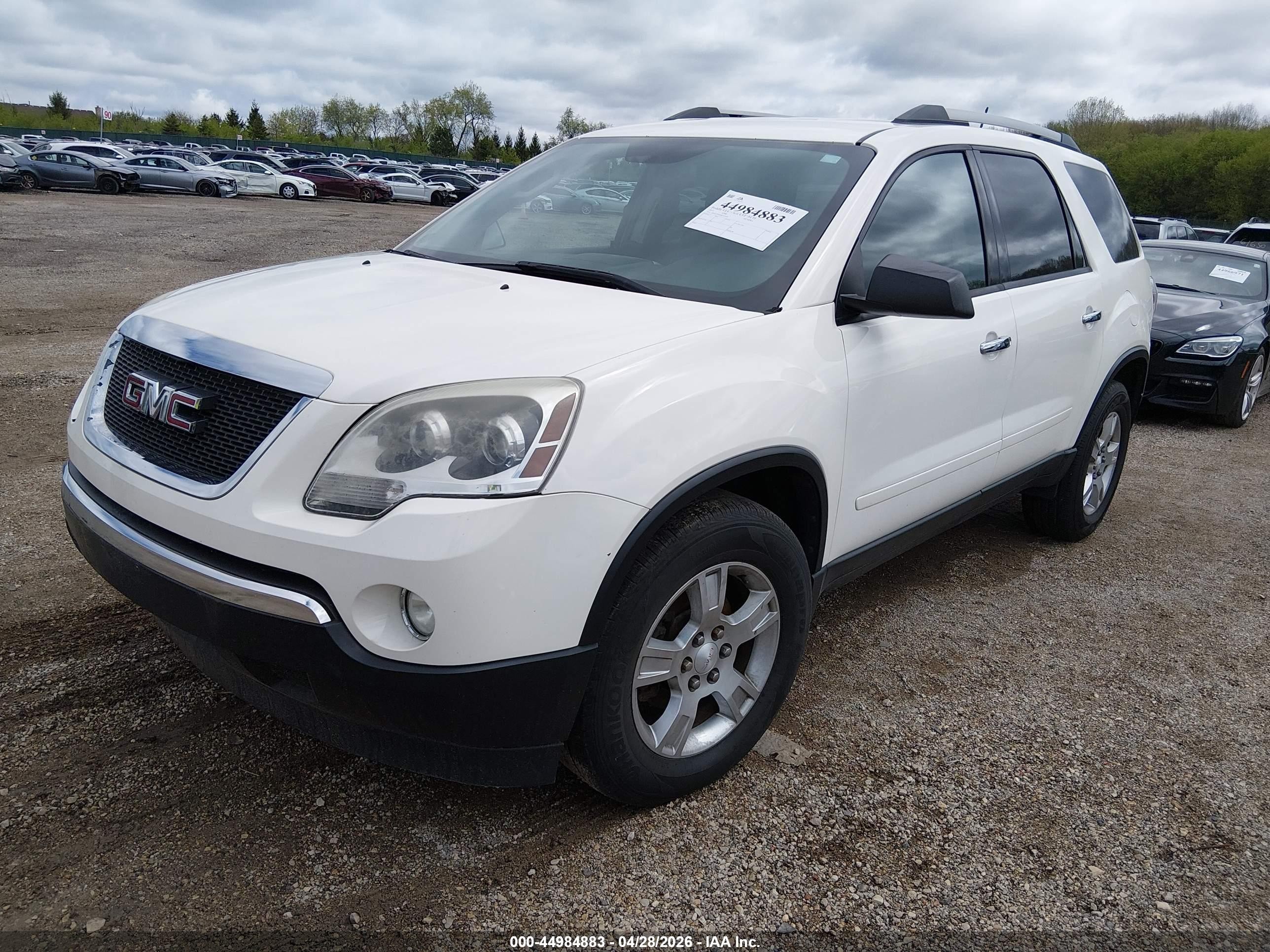 2011 Gmc Acadia Sle White vin: 1GKKVPED0BJ115309