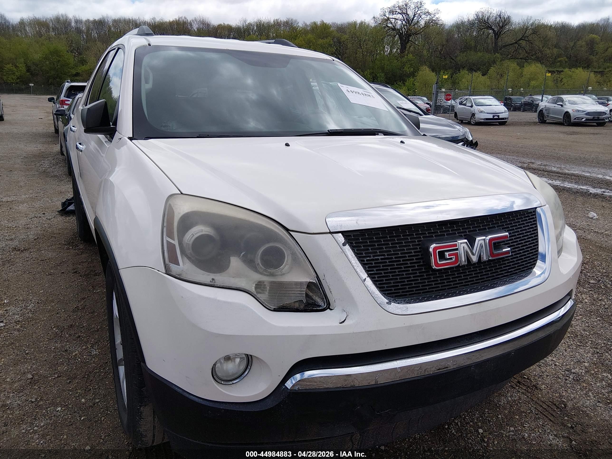 2011 Gmc Acadia Sle White vin: 1GKKVPED0BJ115309