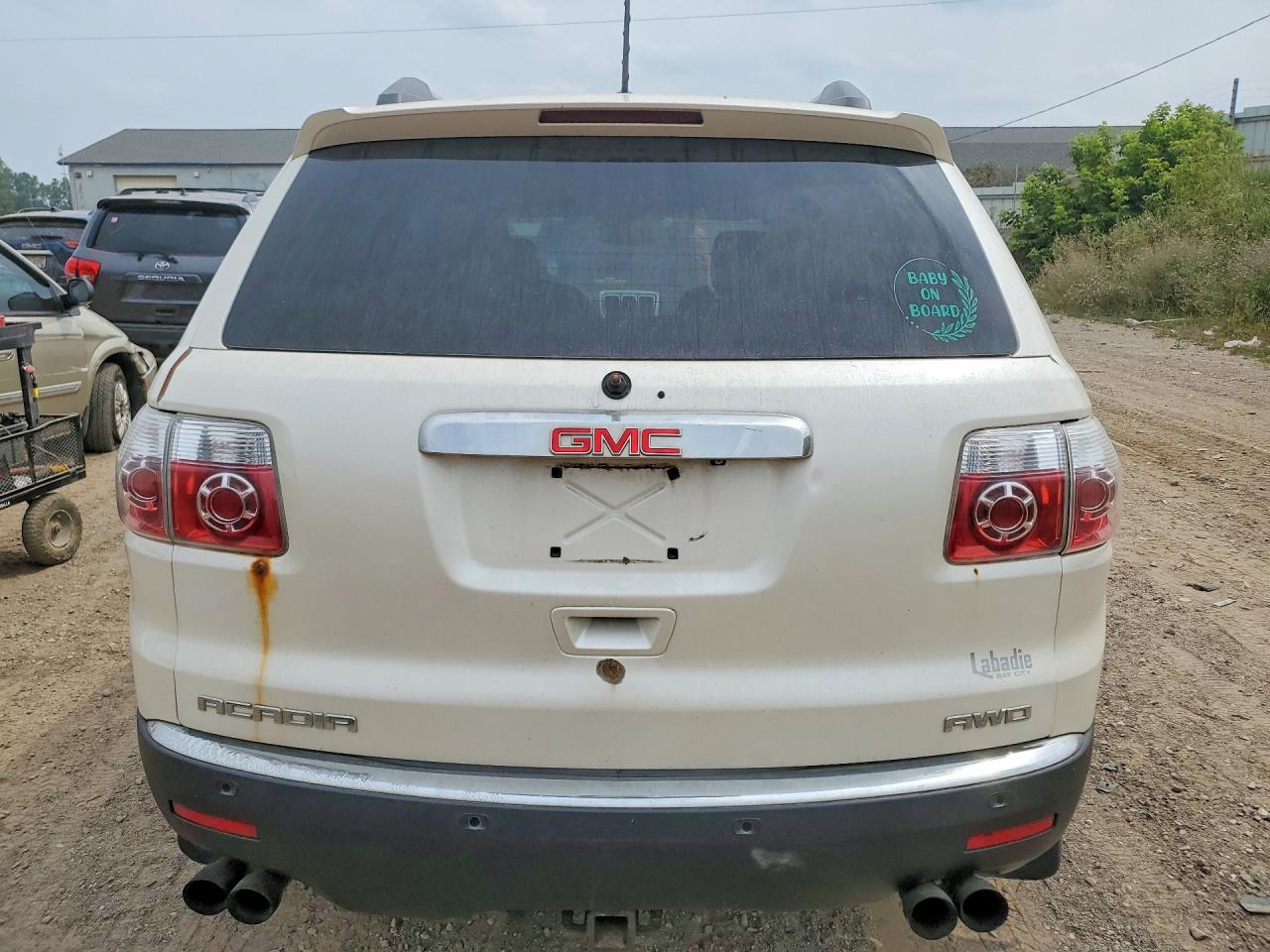 2012 Gmc Acadia Sle White vin: 1GKKVPED0CJ397257