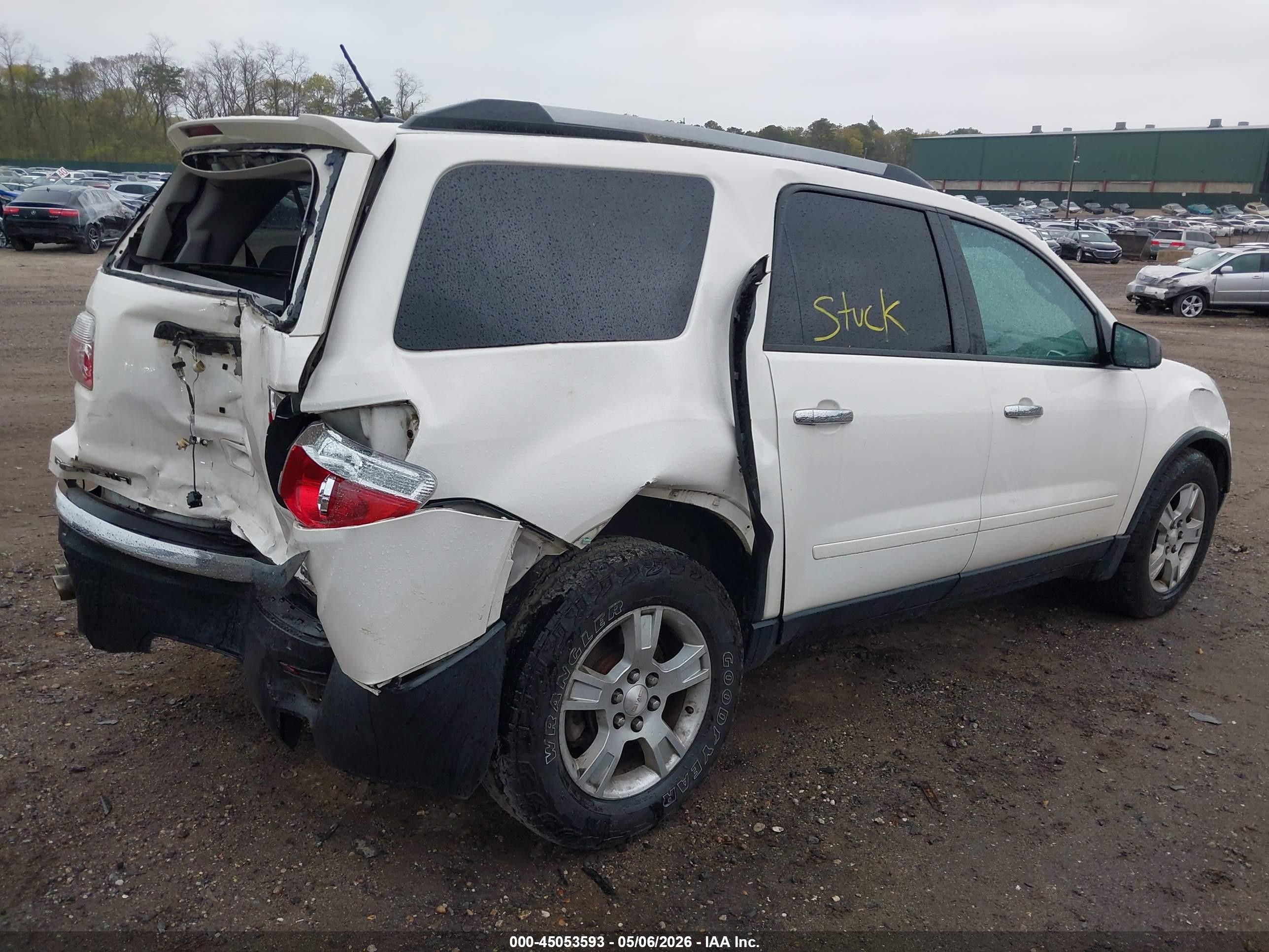 2012 Gmc Acadia Sle White vin: 1GKKVPED2CJ201125