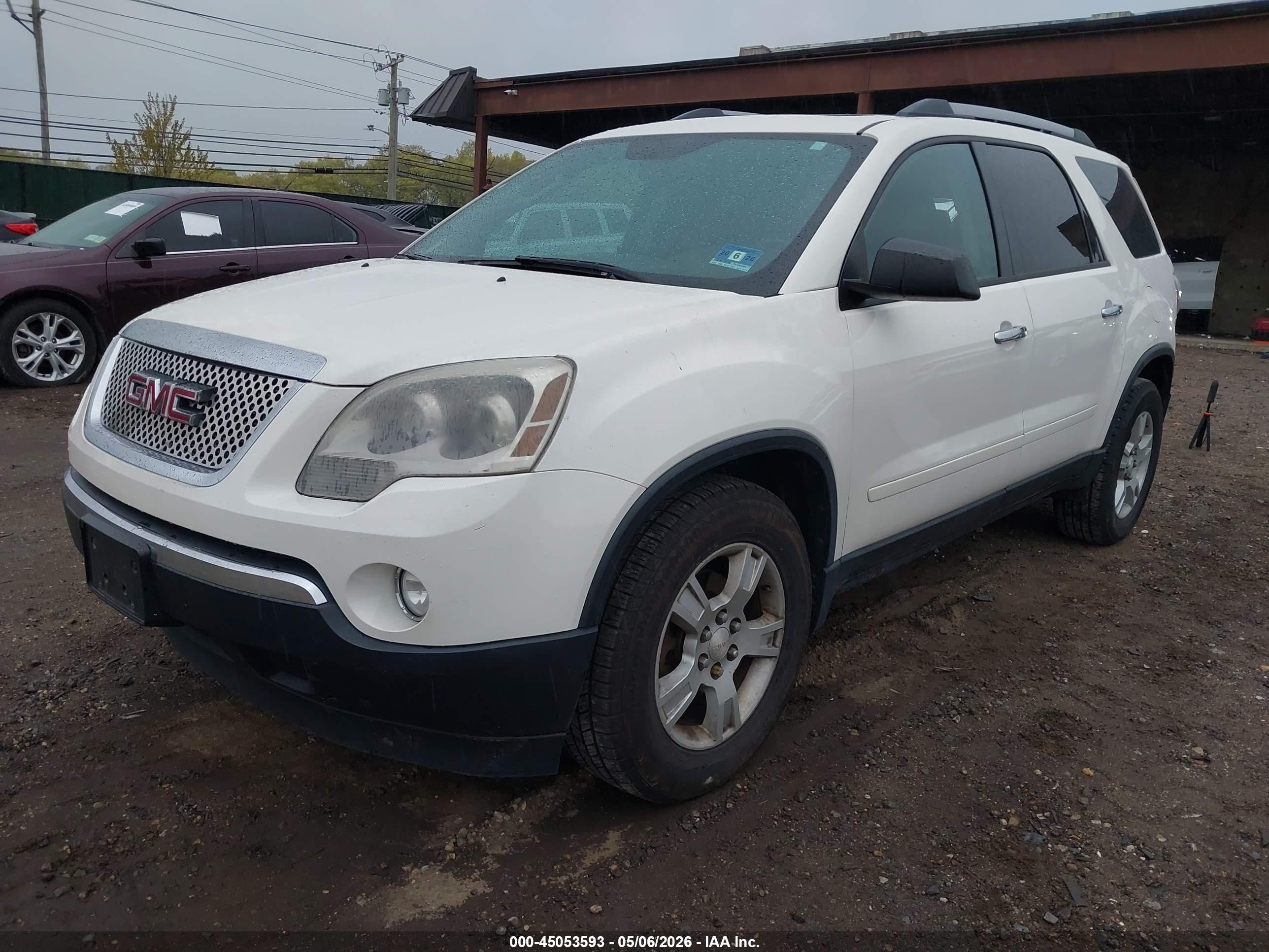 2012 Gmc Acadia Sle White vin: 1GKKVPED2CJ201125