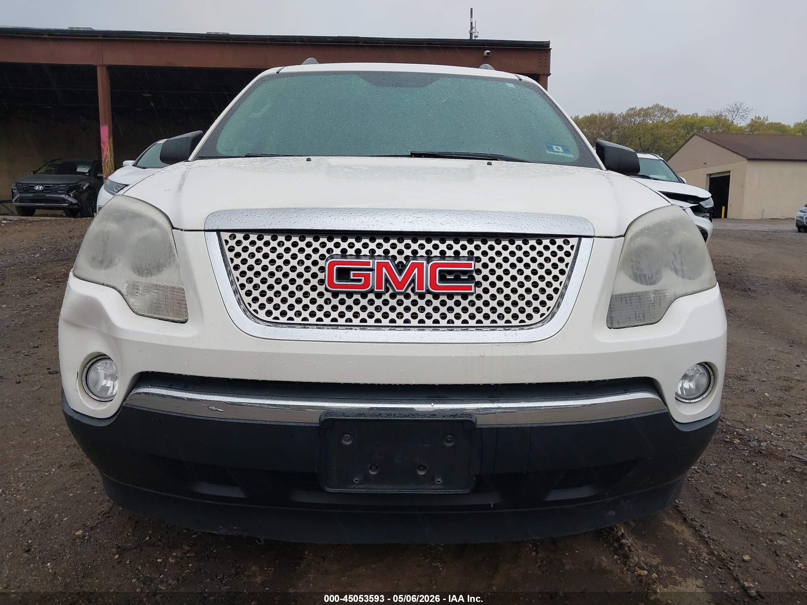 2012 Gmc Acadia Sle White vin: 1GKKVPED2CJ201125