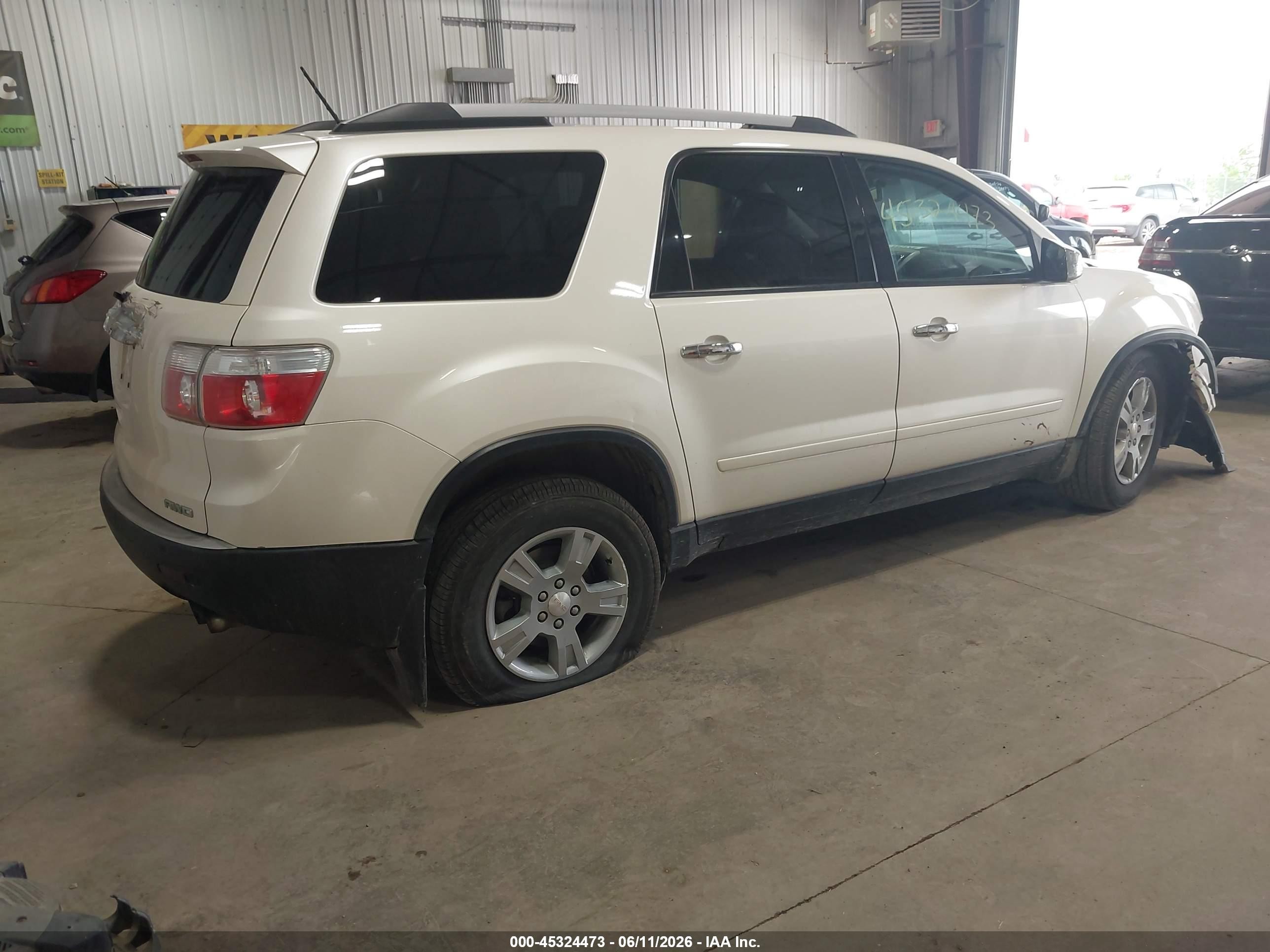 2011 Gmc Acadia Sle Cream vin: 1GKKVPED3BJ206249