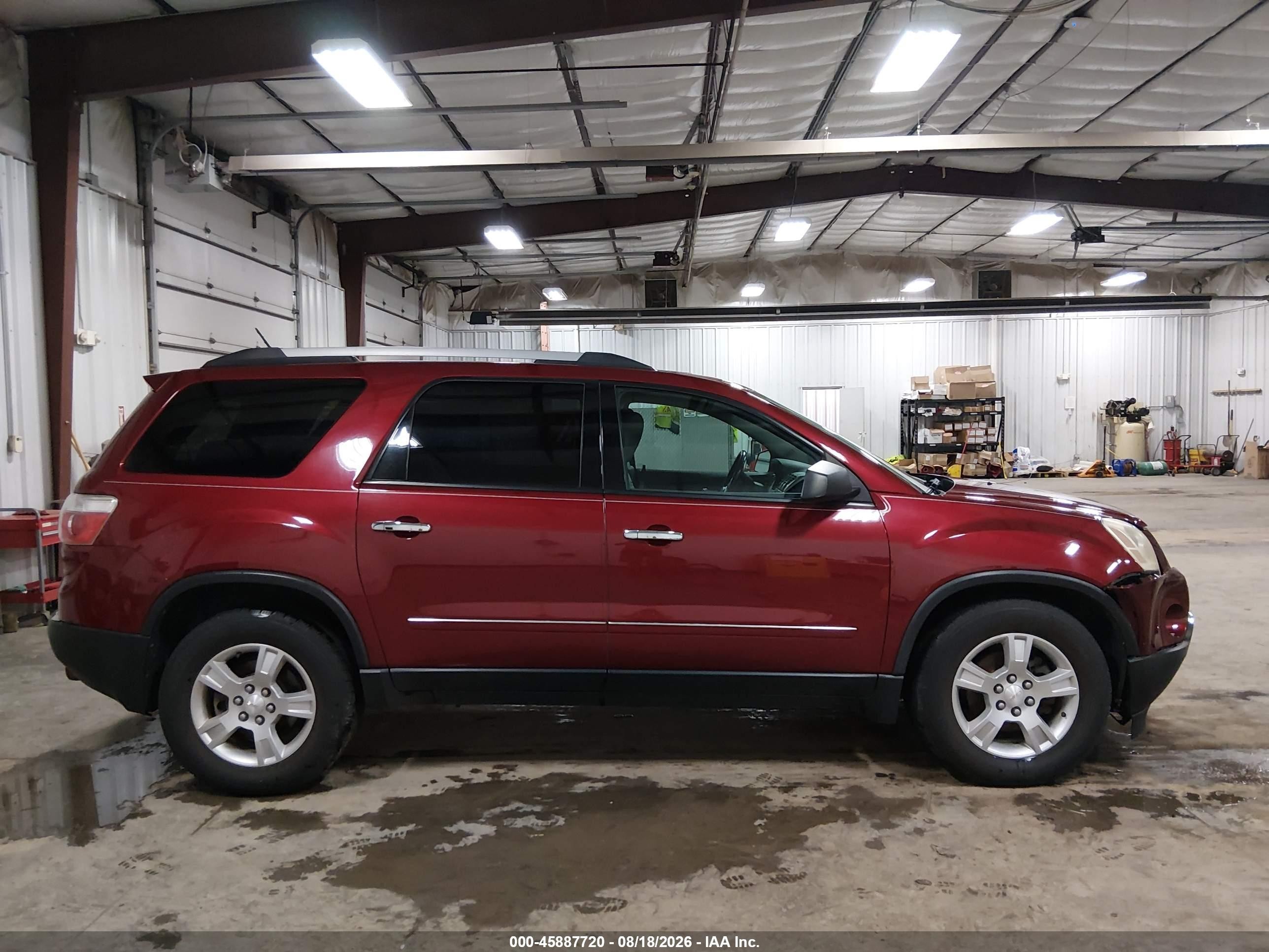 2011 Gmc Acadia Sle Красный vin: 1GKKVPED3BJ312054
