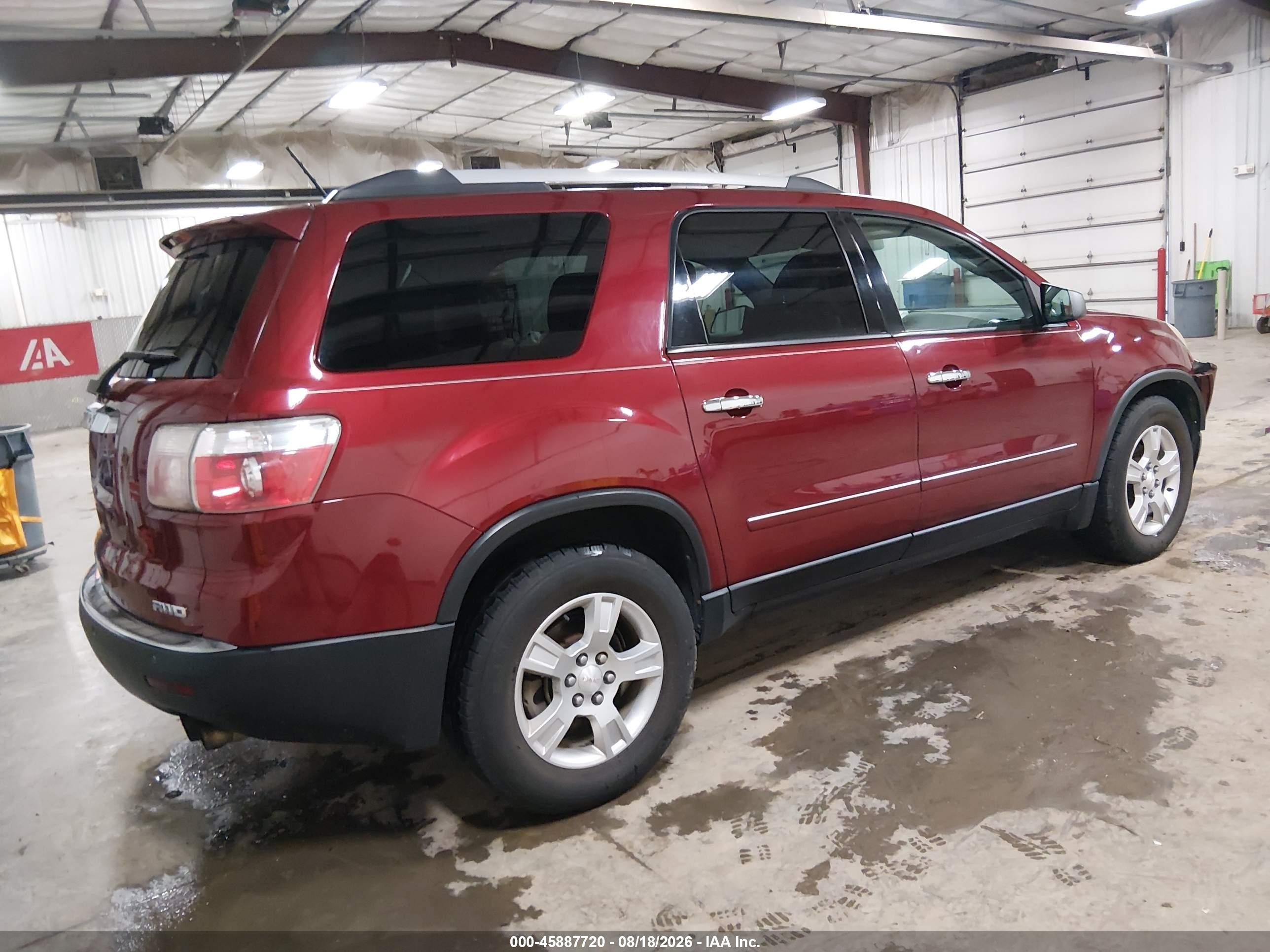 2011 Gmc Acadia Sle Красный vin: 1GKKVPED3BJ312054