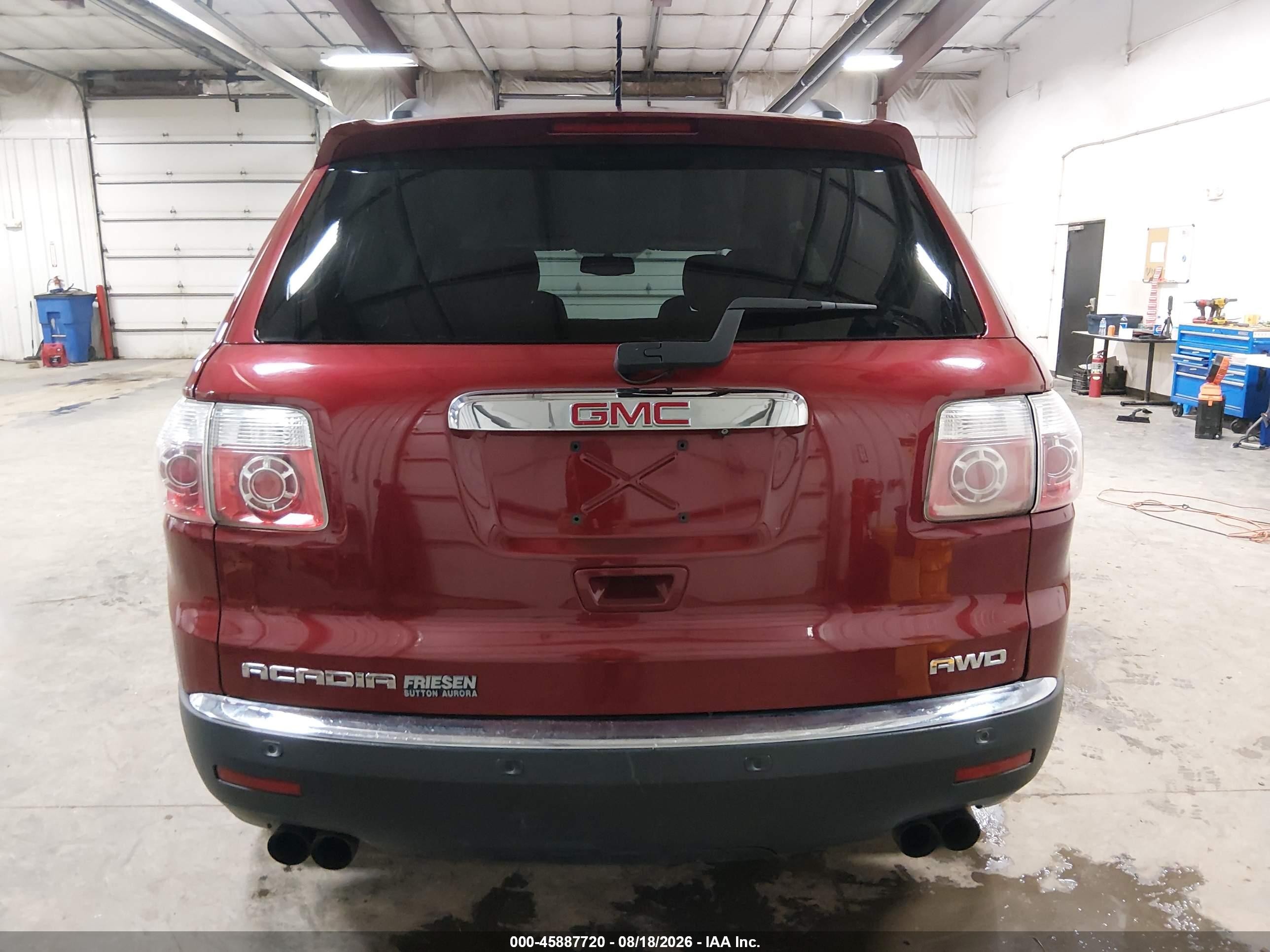 2011 Gmc Acadia Sle Красный vin: 1GKKVPED3BJ312054