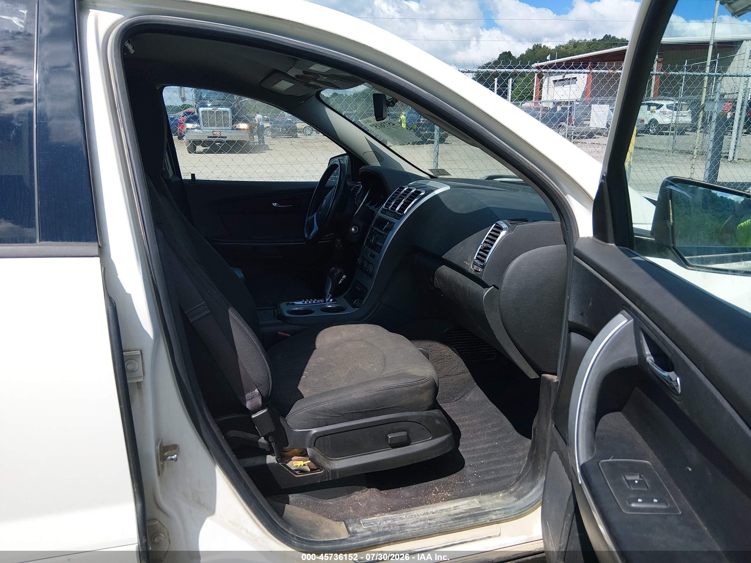 2011 Gmc Acadia Sle White vin: 1GKKVPED4BJ419470