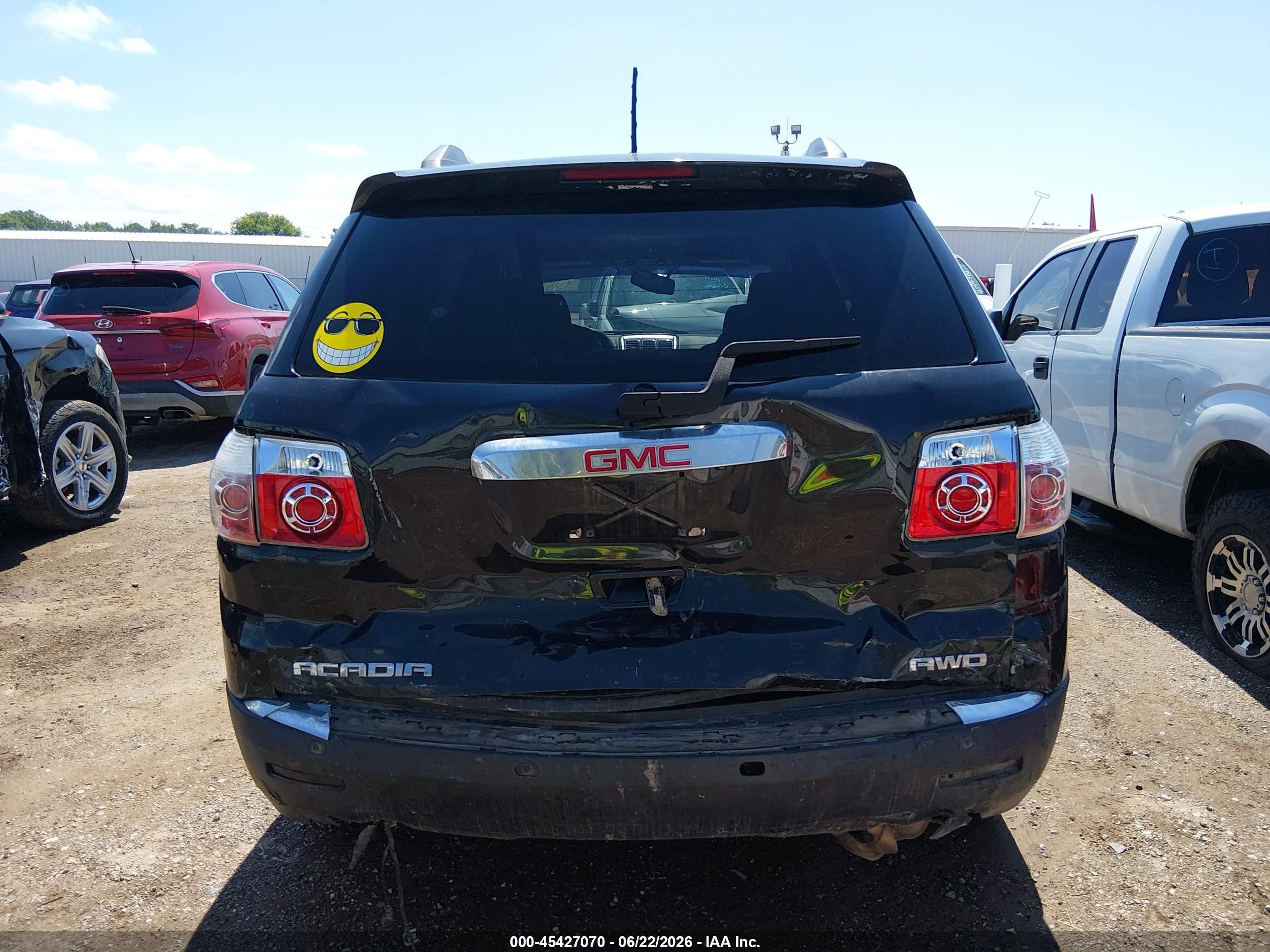 2012 Gmc Acadia Sle Black vin: 1GKKVPED4CJ131837