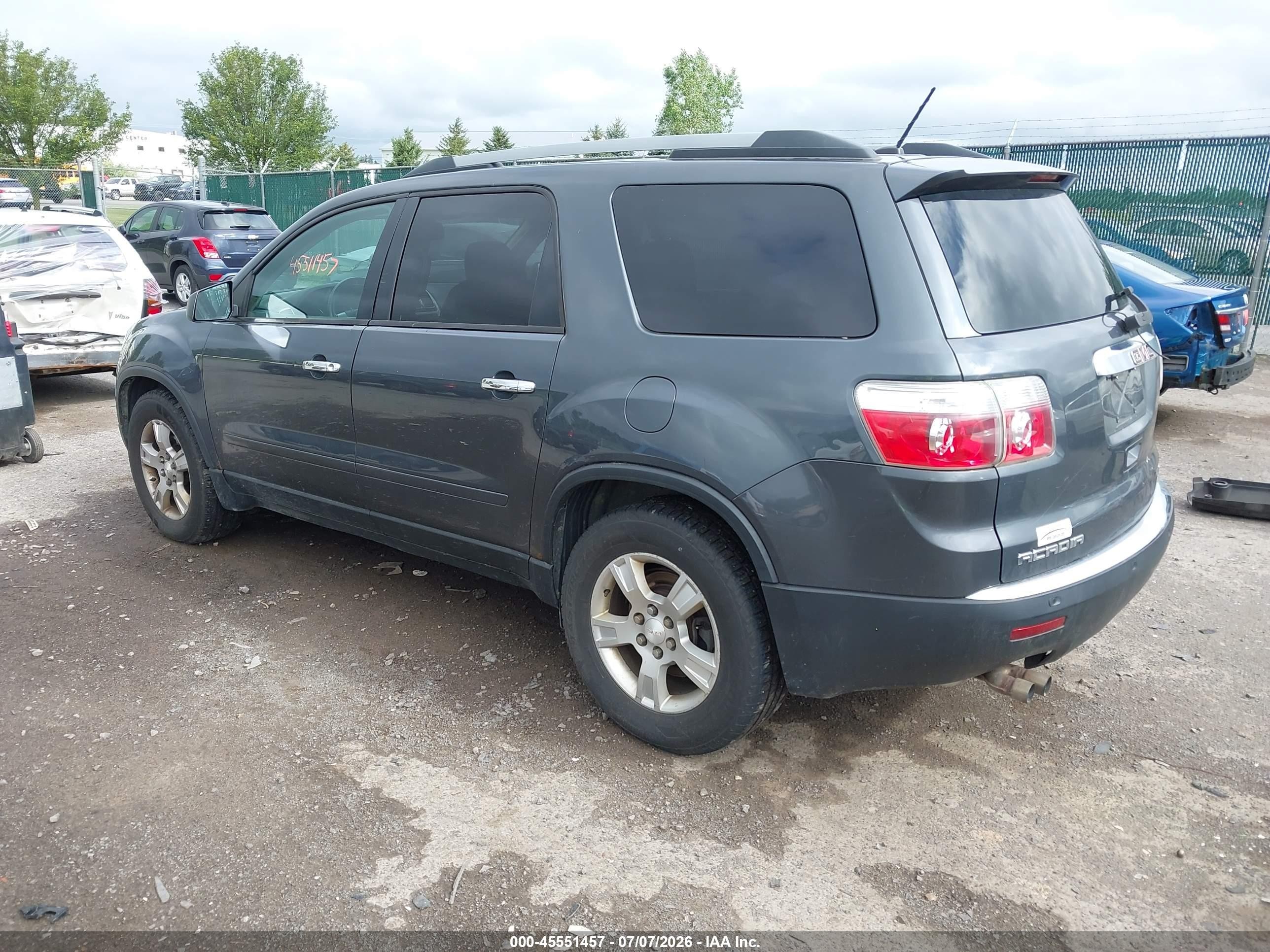 2011 Gmc Acadia Sle Gray vin: 1GKKVPED6BJ288803