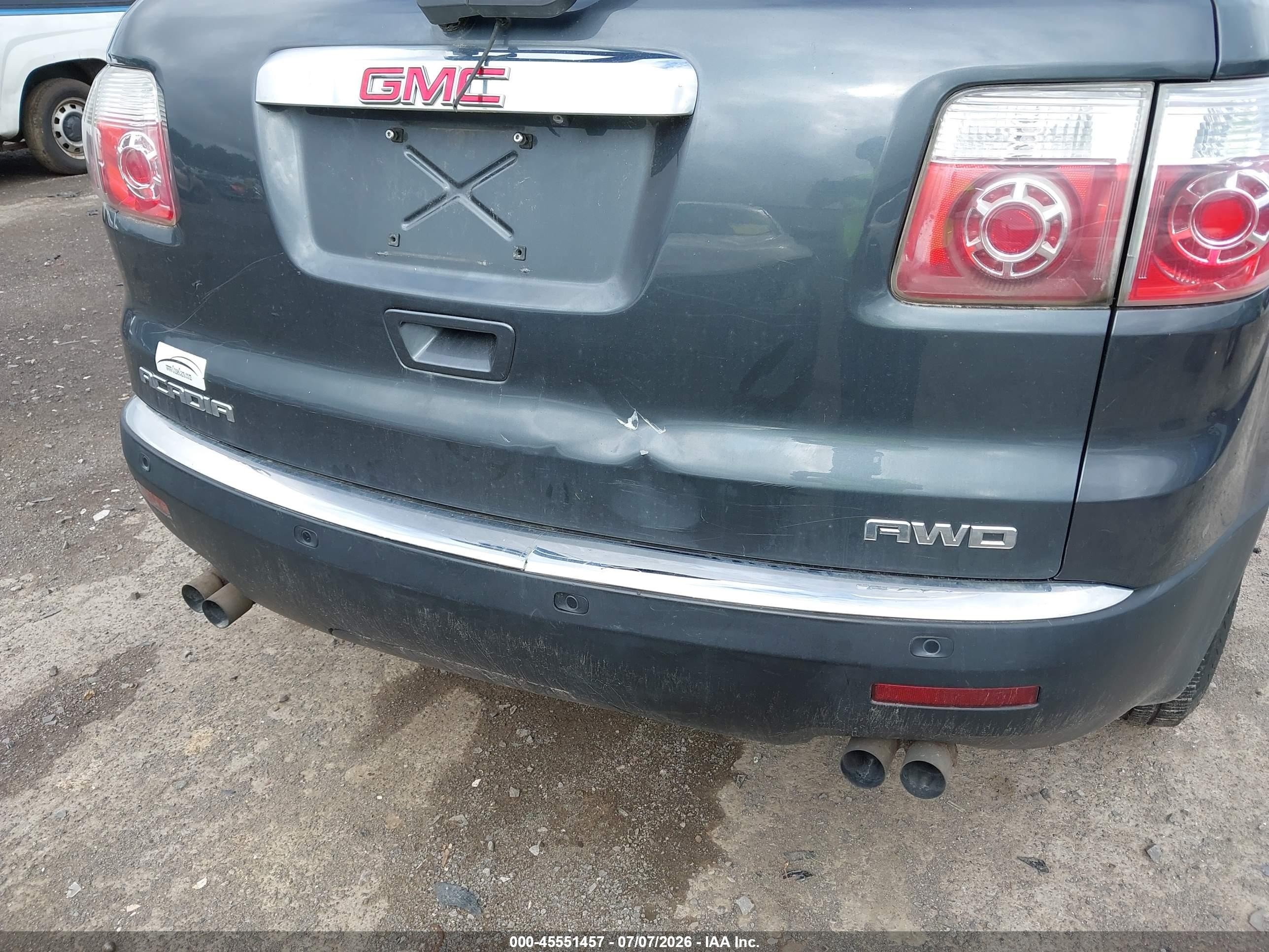 2011 Gmc Acadia Sle Gray vin: 1GKKVPED6BJ288803
