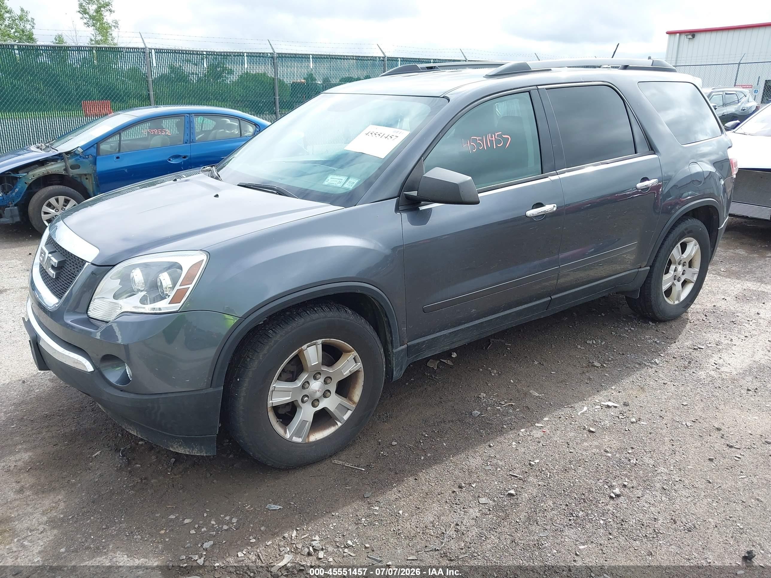 2011 Gmc Acadia Sle Gray vin: 1GKKVPED6BJ288803