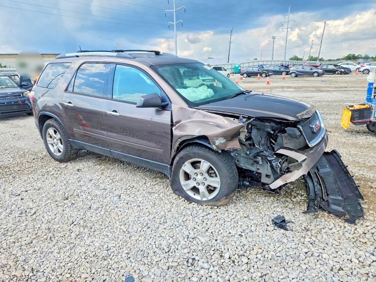 2012 Gmc Acadia Sle Brown vin: 1GKKVPED8CJ188722