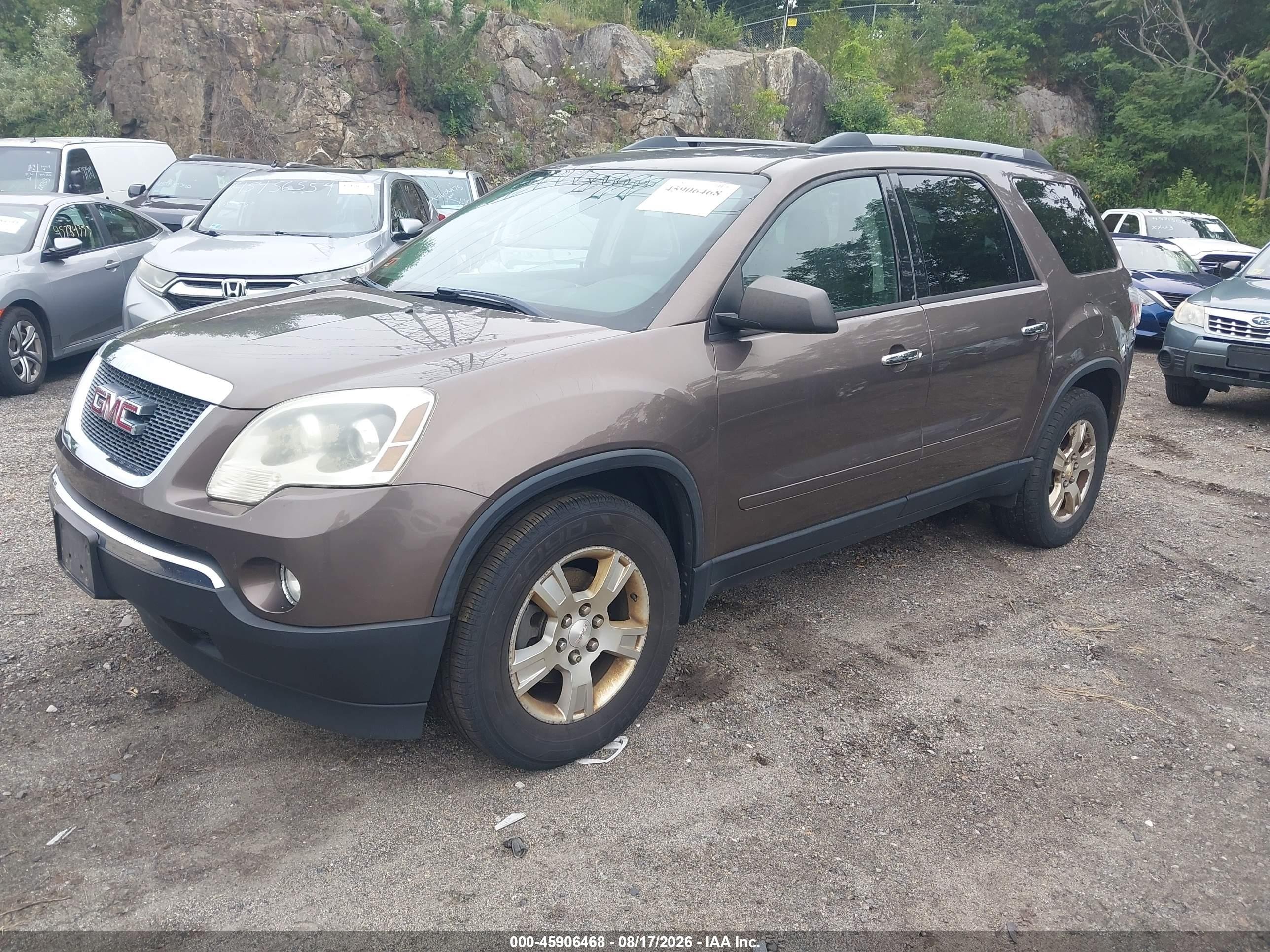 2012 Gmc Acadia Sle Brown vin: 1GKKVPED8CJ388208