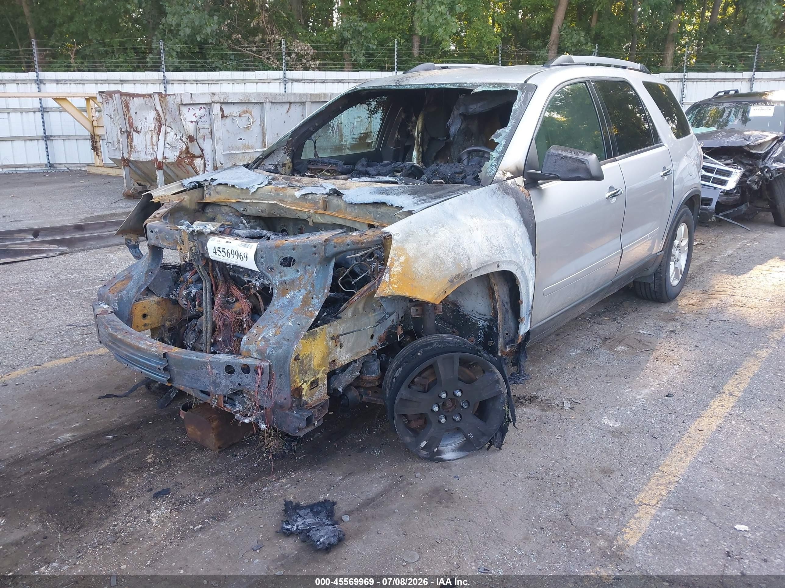 2011 Gmc Acadia Sle Gray vin: 1GKKVPED9BJ130780