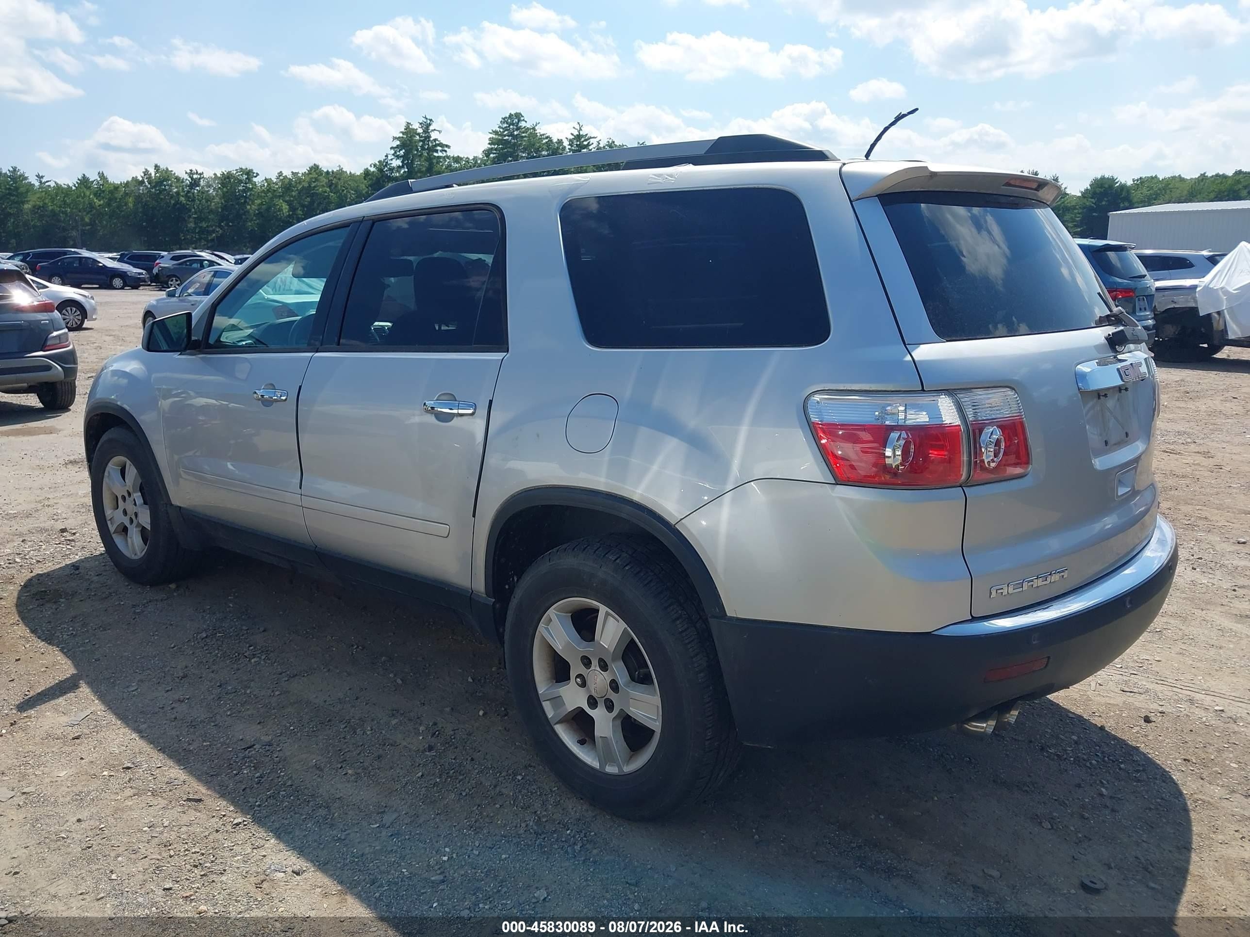 2011 Gmc Acadia Sle Silver vin: 1GKKVPED9BJ361954