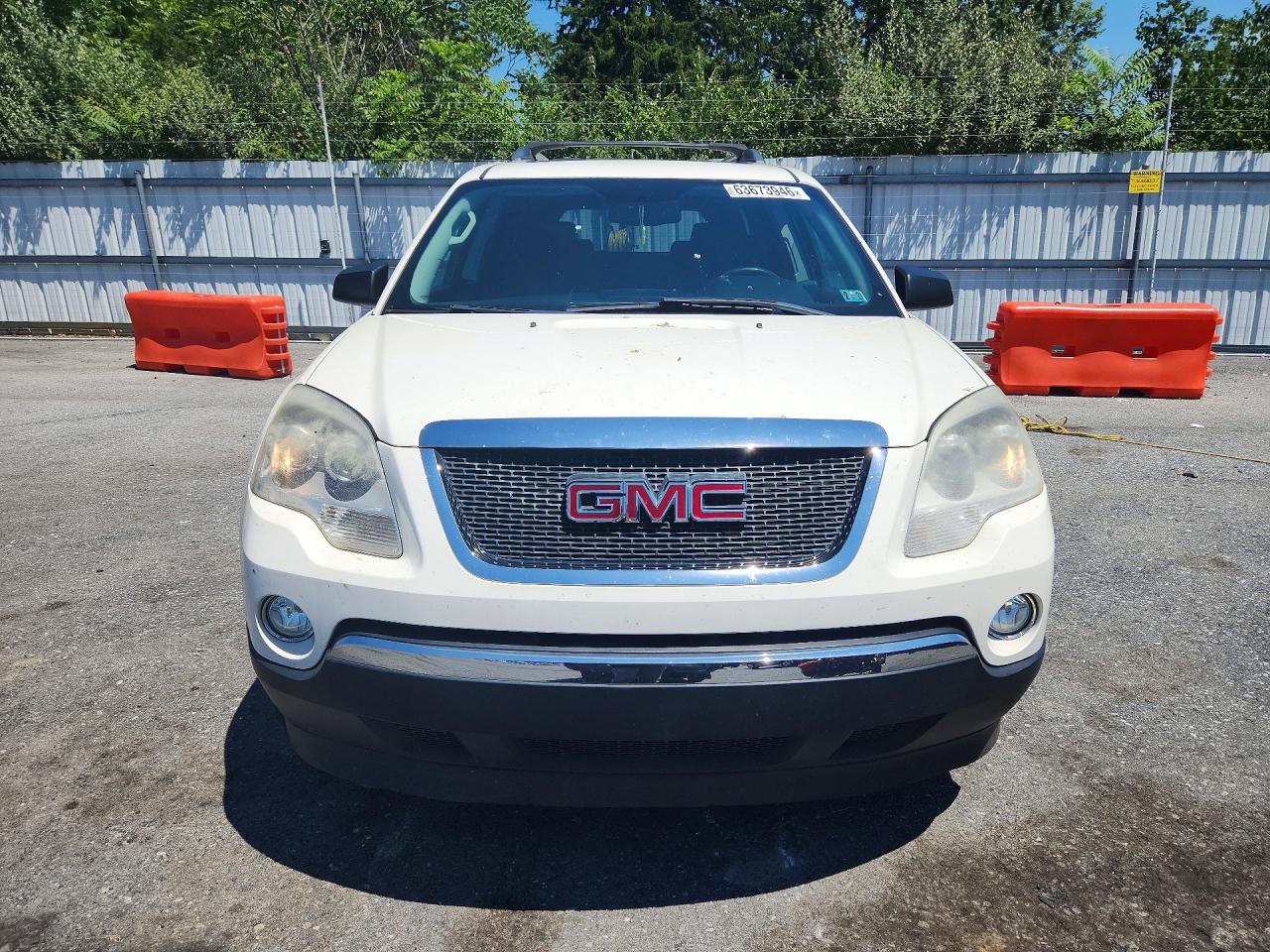 2012 Gmc Acadia Sle White vin: 1GKKVPED9CJ220318