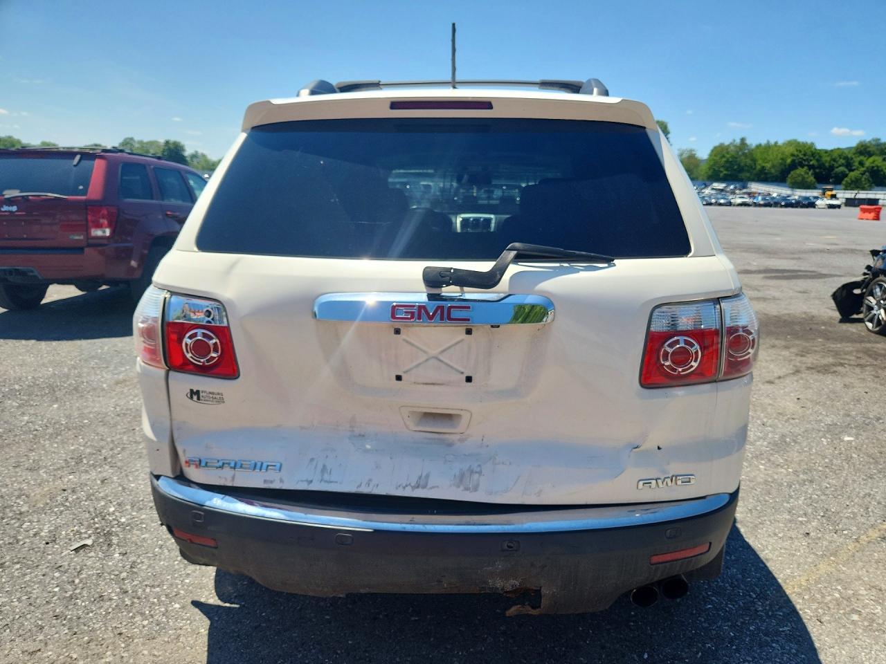 2012 Gmc Acadia Sle White vin: 1GKKVPED9CJ220318
