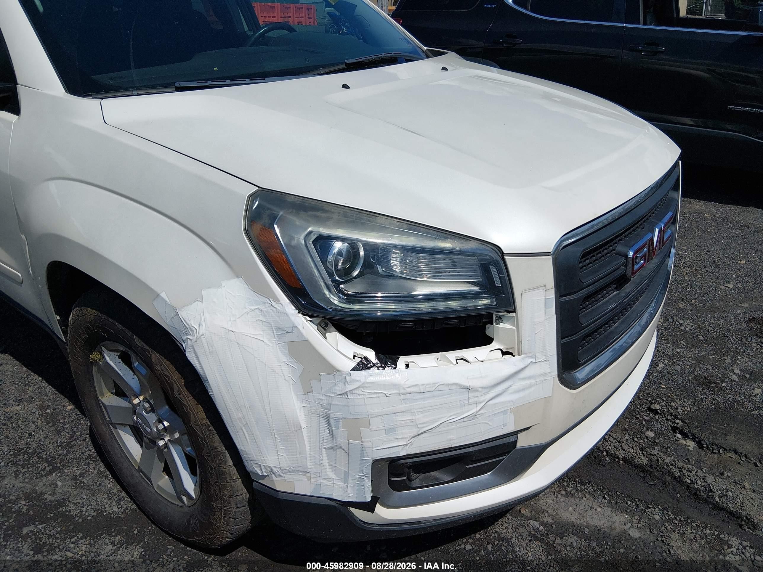 2014 Gmc Acadia Sle-2 White vin: 1GKKVPKD0EJ104206