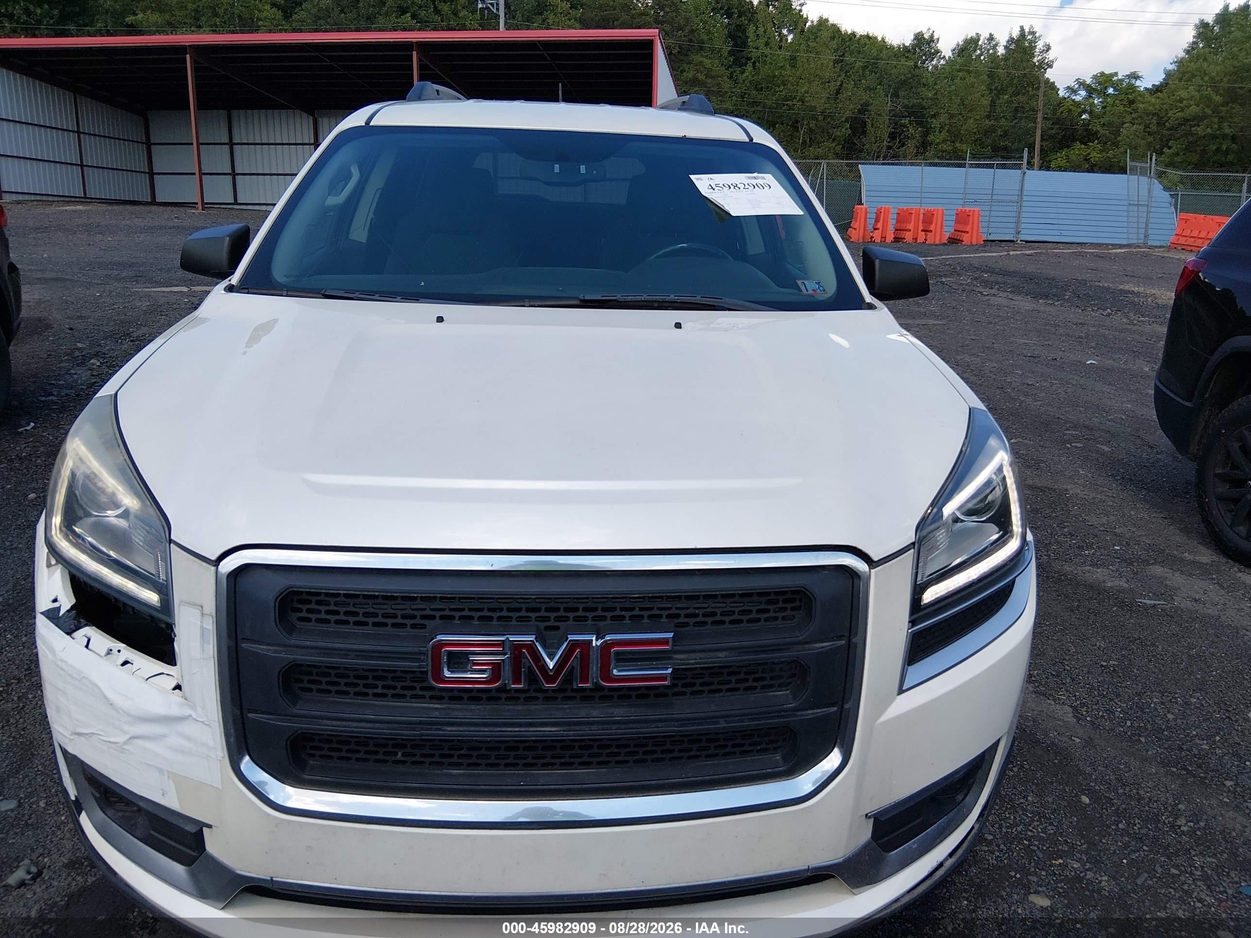 2014 Gmc Acadia Sle-2 White vin: 1GKKVPKD0EJ104206