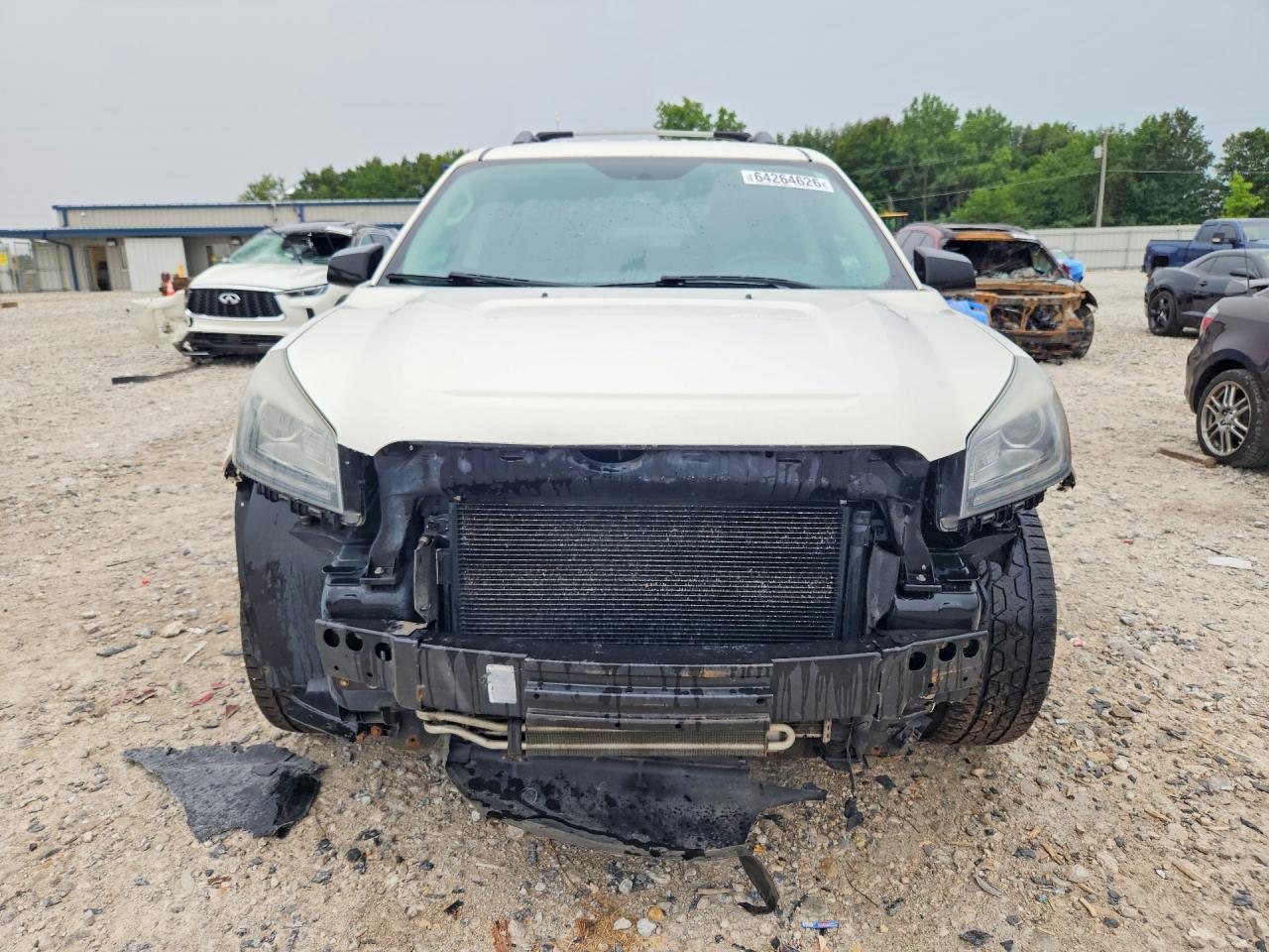 2015 Gmc Acadia Sle White vin: 1GKKVPKD0FJ106040