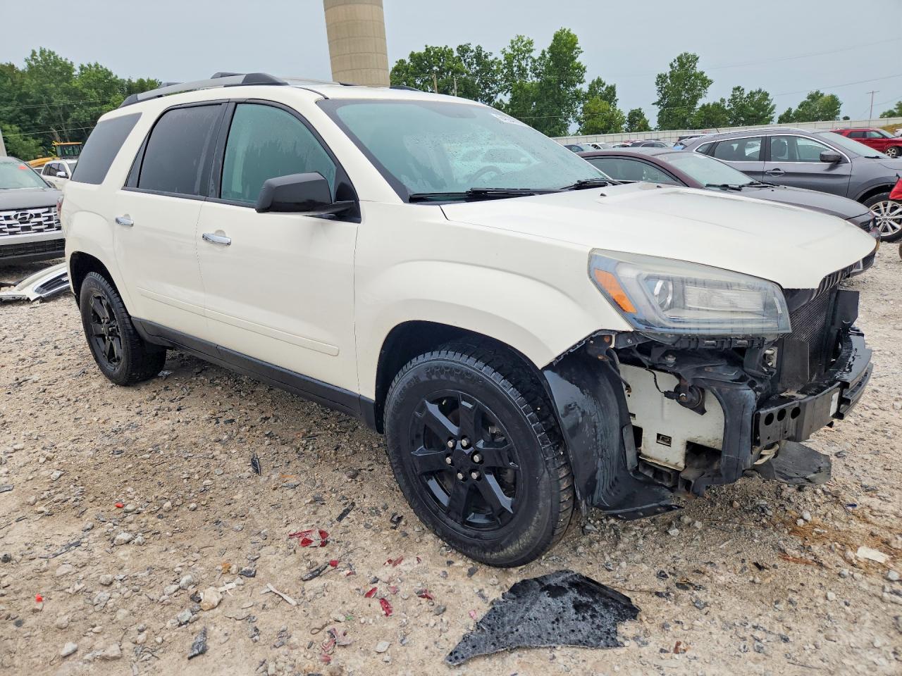 2015 Gmc Acadia Sle White vin: 1GKKVPKD0FJ106040