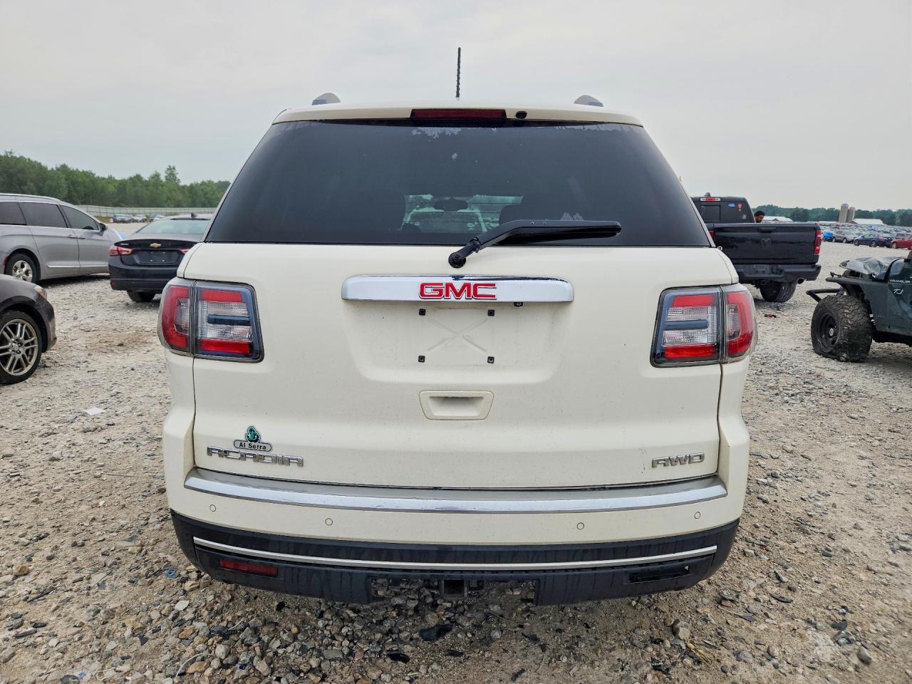 2015 Gmc Acadia Sle White vin: 1GKKVPKD0FJ106040