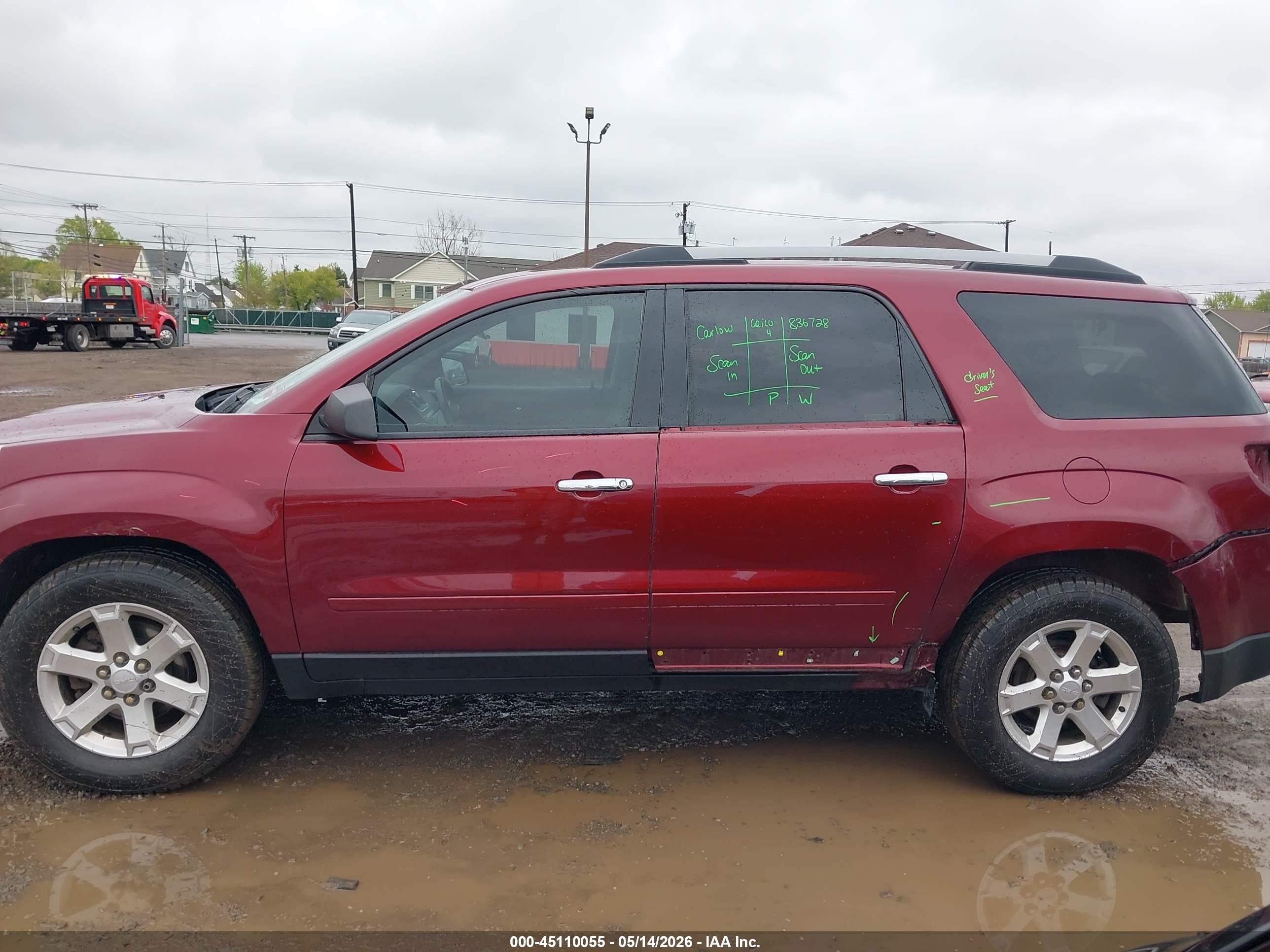 2015 Gmc Acadia Sle-2 Red vin: 1GKKVPKD1FJ109657