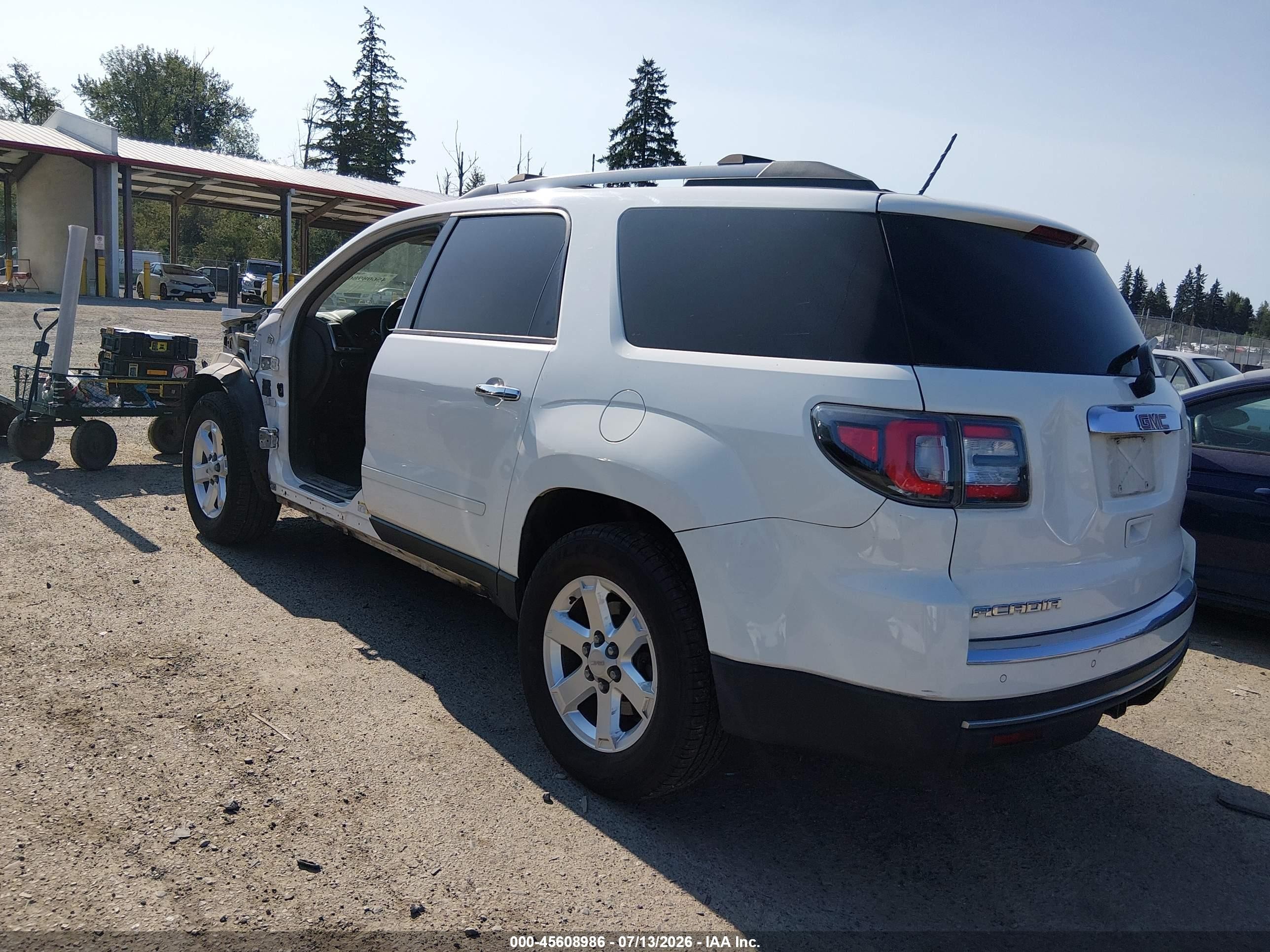 2015 Gmc Acadia Sle-2 White vin: 1GKKVPKD1FJ305629