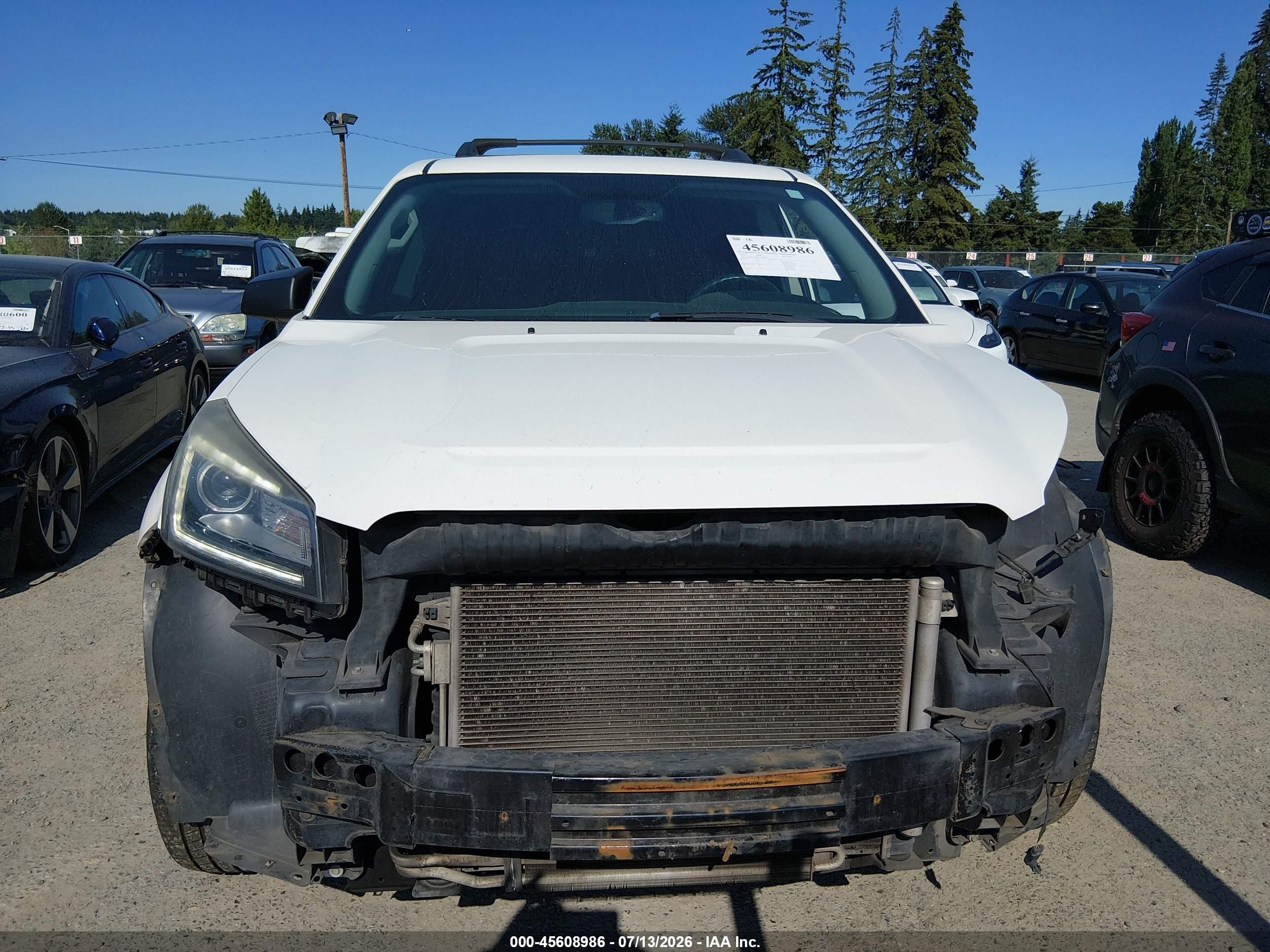 2015 Gmc Acadia Sle-2 White vin: 1GKKVPKD1FJ305629