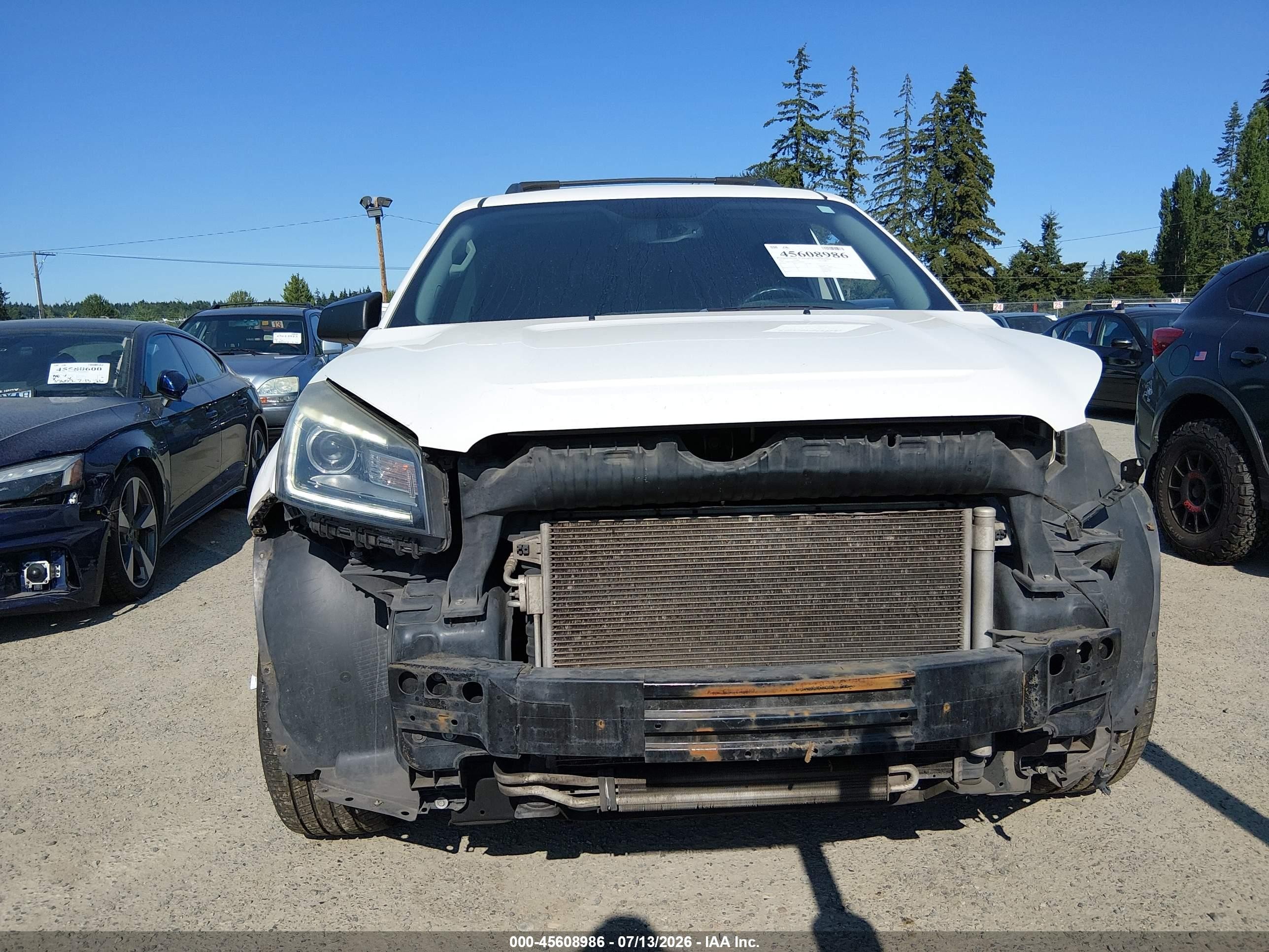 2015 Gmc Acadia Sle-2 White vin: 1GKKVPKD1FJ305629