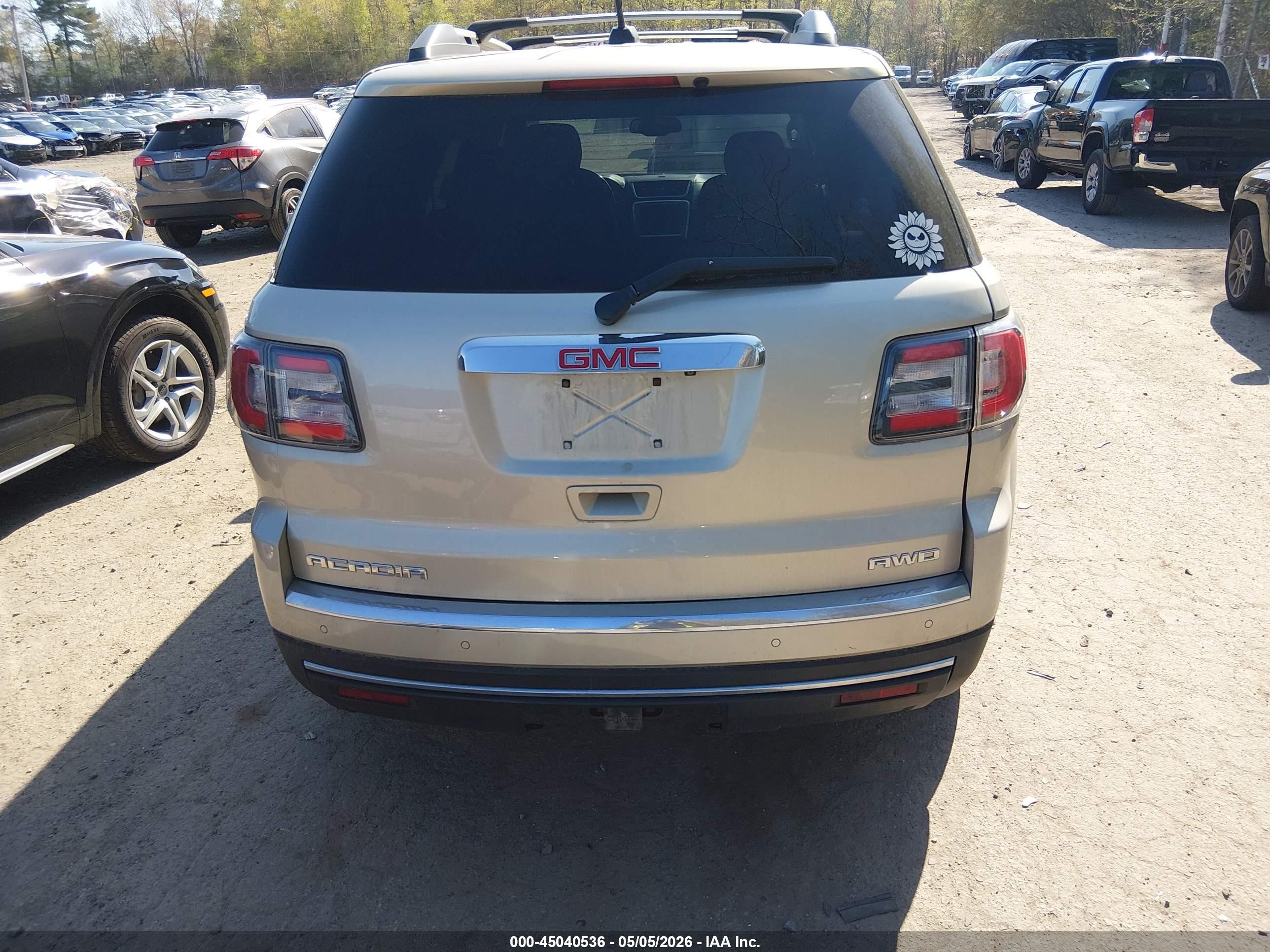 2016 Gmc Acadia Sle-2 Кремовый vin: 1GKKVPKD1GJ223823