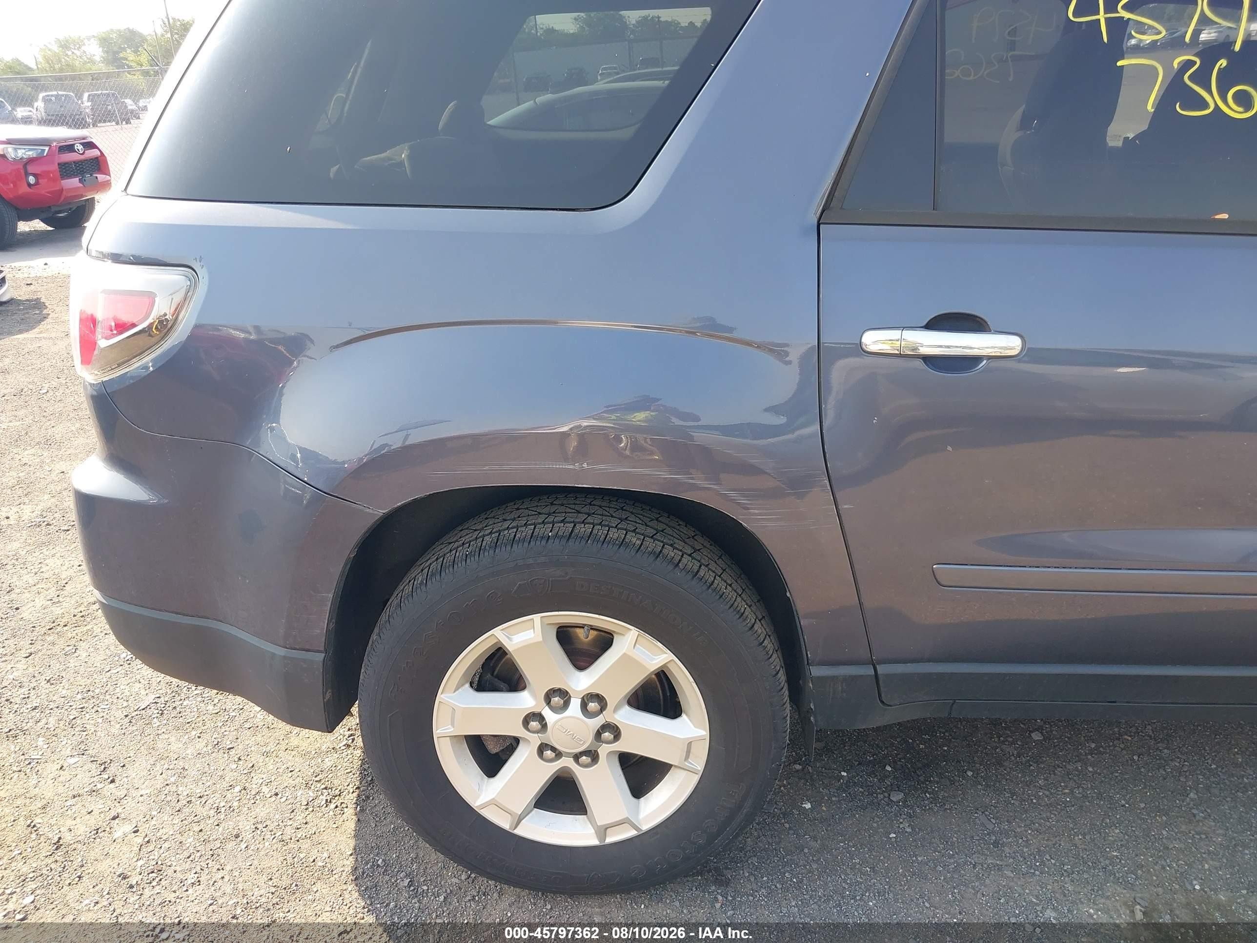 2014 Gmc Acadia Sle-2 Blue vin: 1GKKVPKD2EJ250459