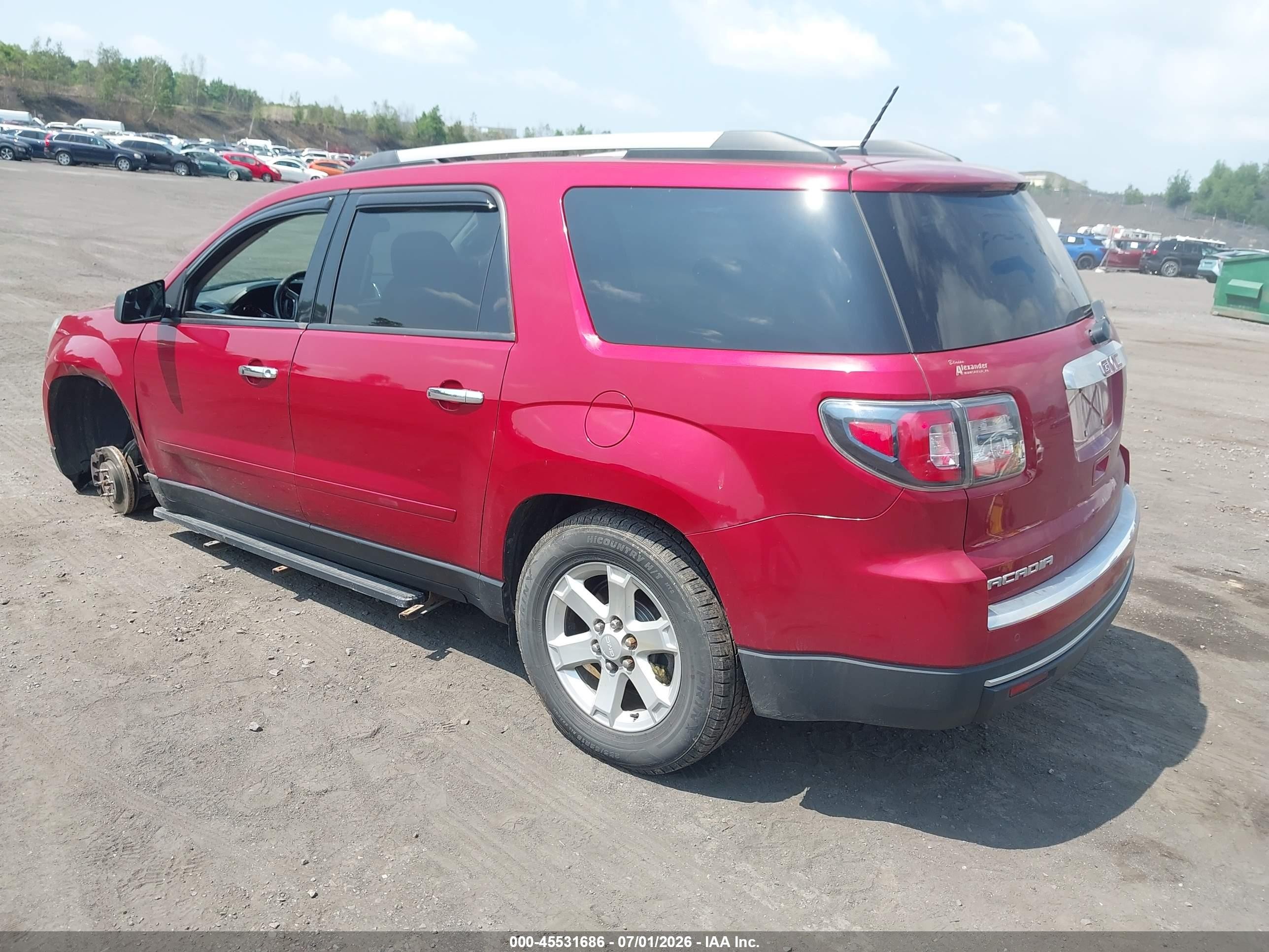 2014 Gmc Acadia Sle-2 Красный vin: 1GKKVPKD2EJ251868