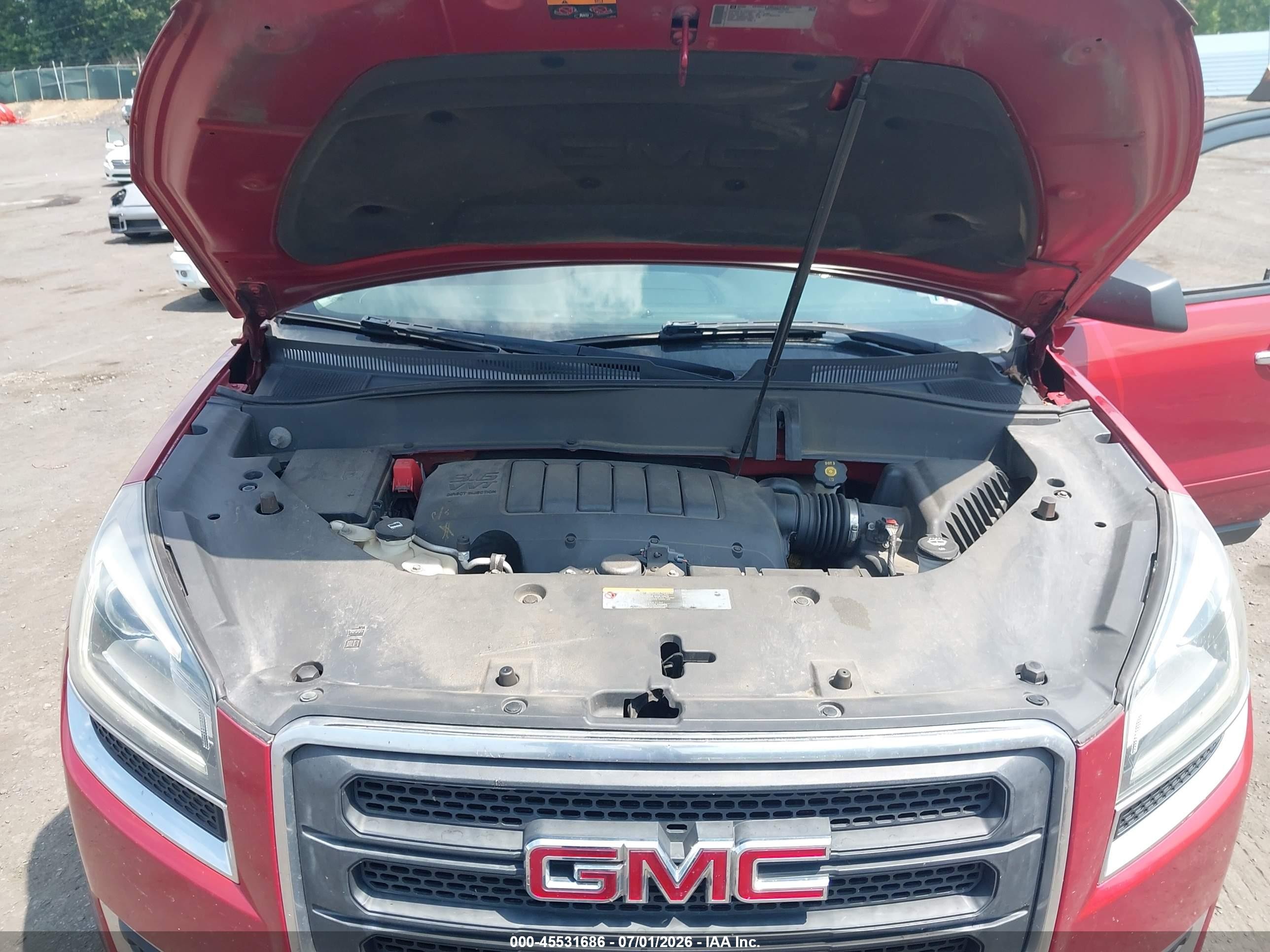 2014 Gmc Acadia Sle-2 Красный vin: 1GKKVPKD2EJ251868