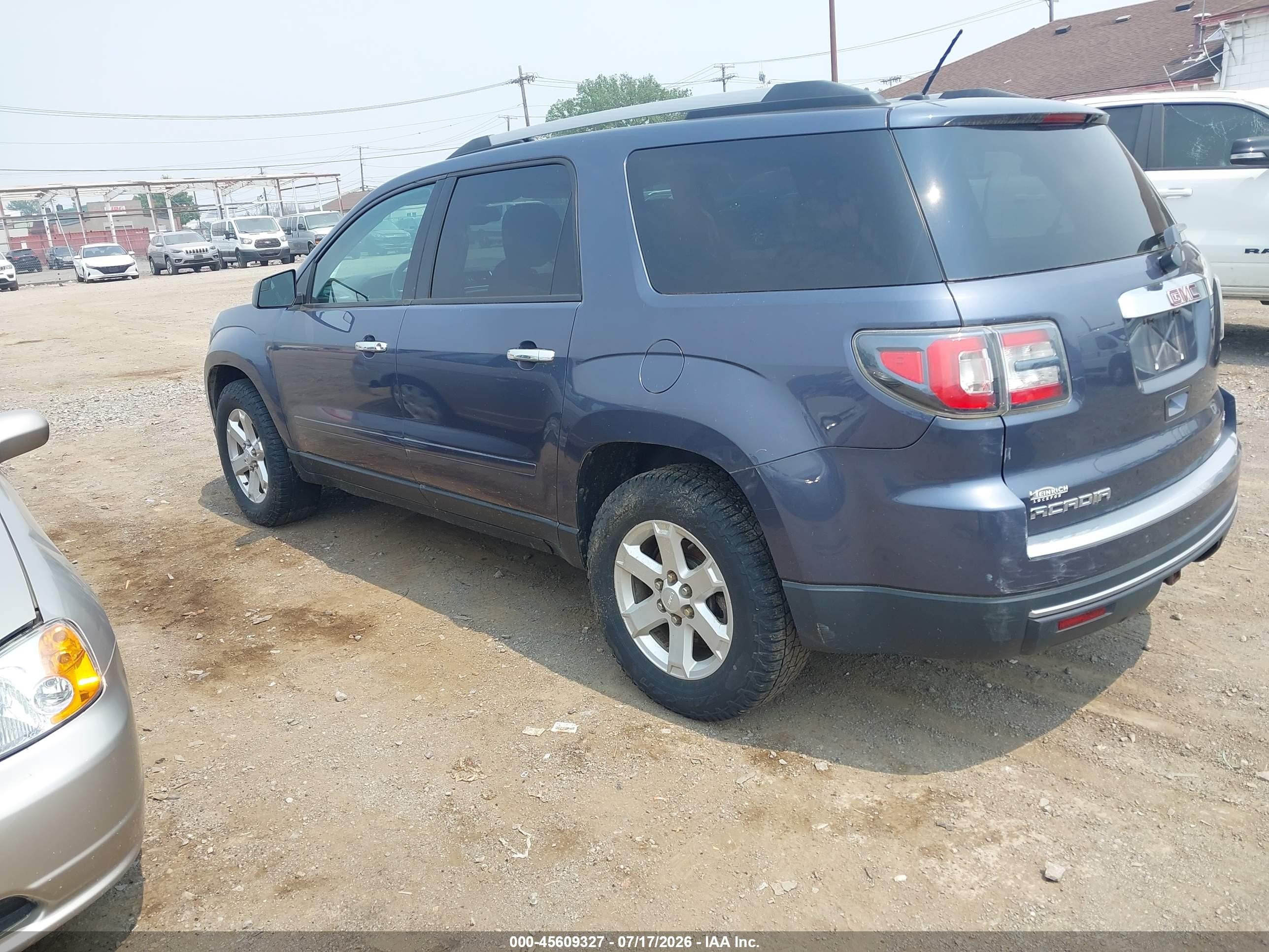 2014 Gmc Acadia Sle-2 Blue vin: 1GKKVPKD2EJ253782