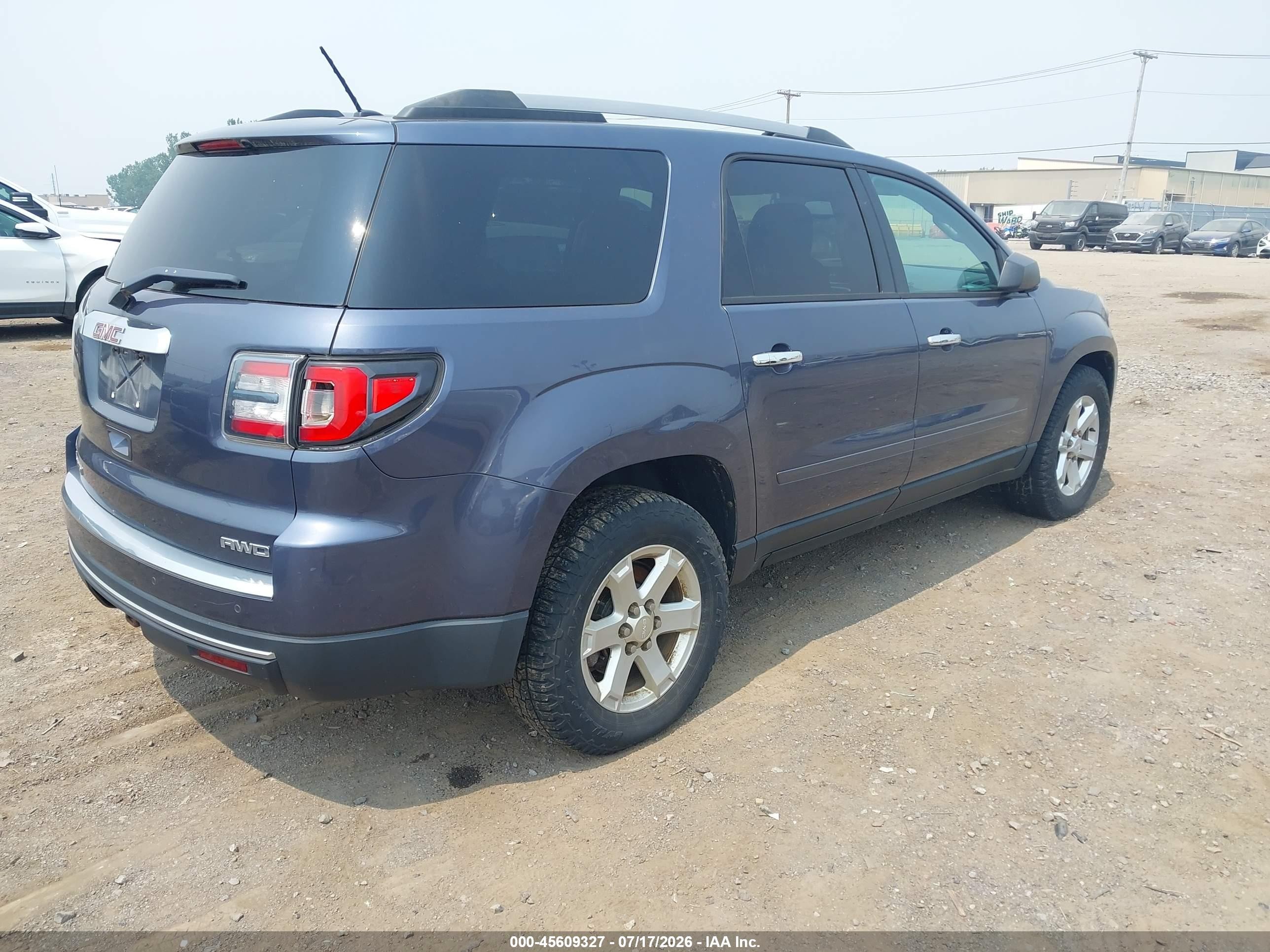 2014 Gmc Acadia Sle-2 Blue vin: 1GKKVPKD2EJ253782