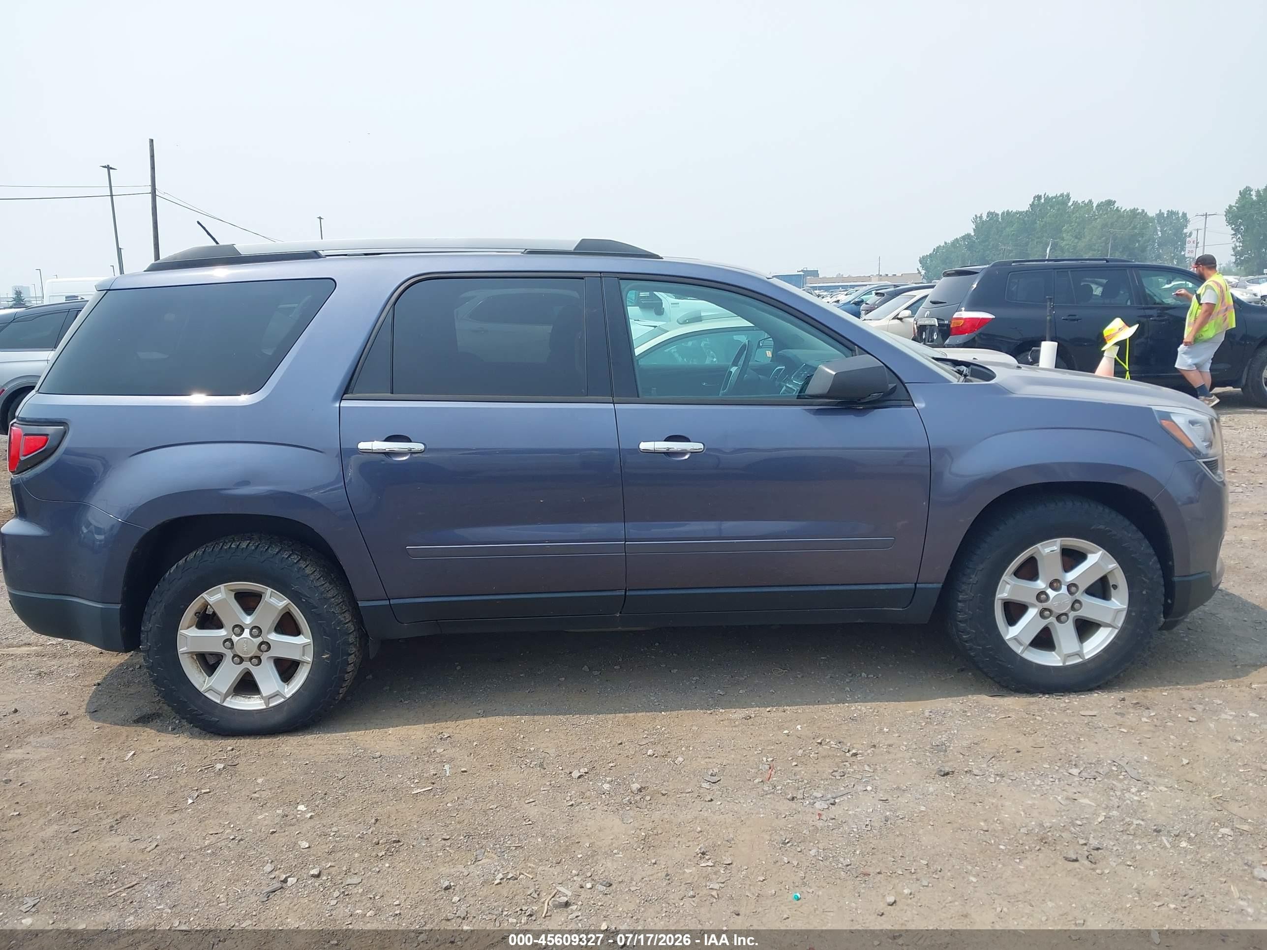 2014 Gmc Acadia Sle-2 Blue vin: 1GKKVPKD2EJ253782