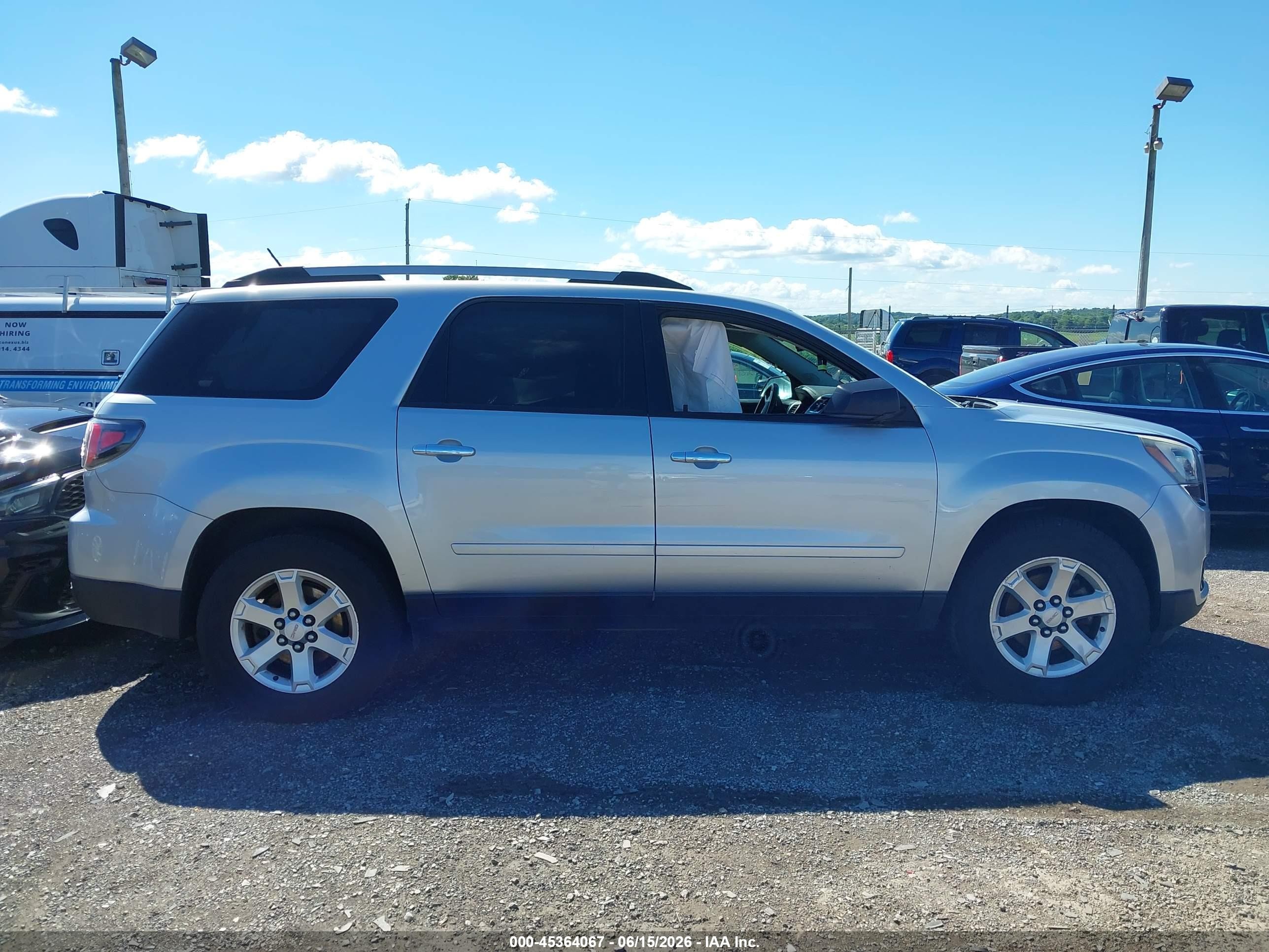 2015 Gmc Acadia Sle-2 Silver vin: 1GKKVPKD2FJ332533