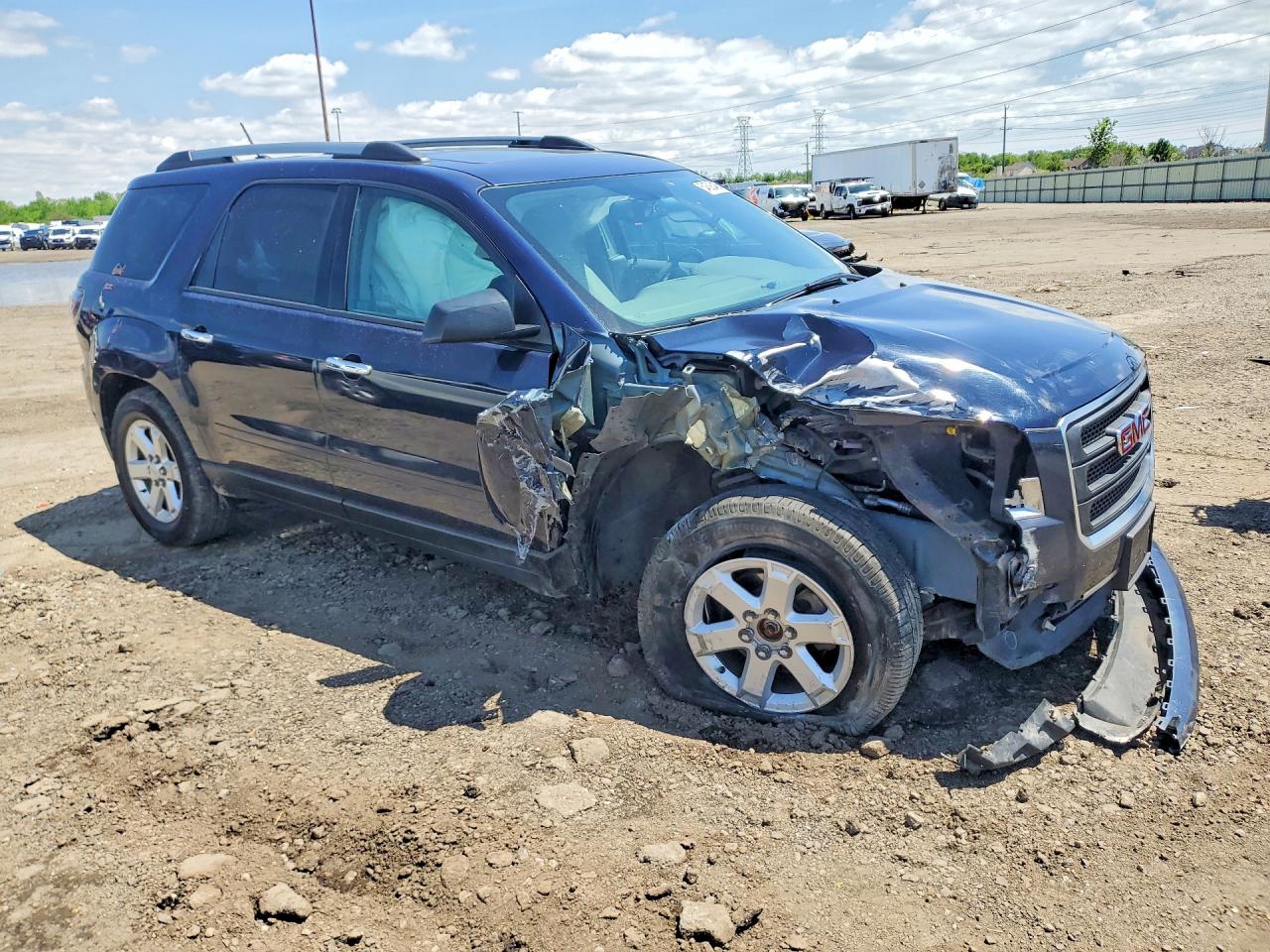 2015 Gmc Acadia Sle Blue vin: 1GKKVPKD3FJ217598