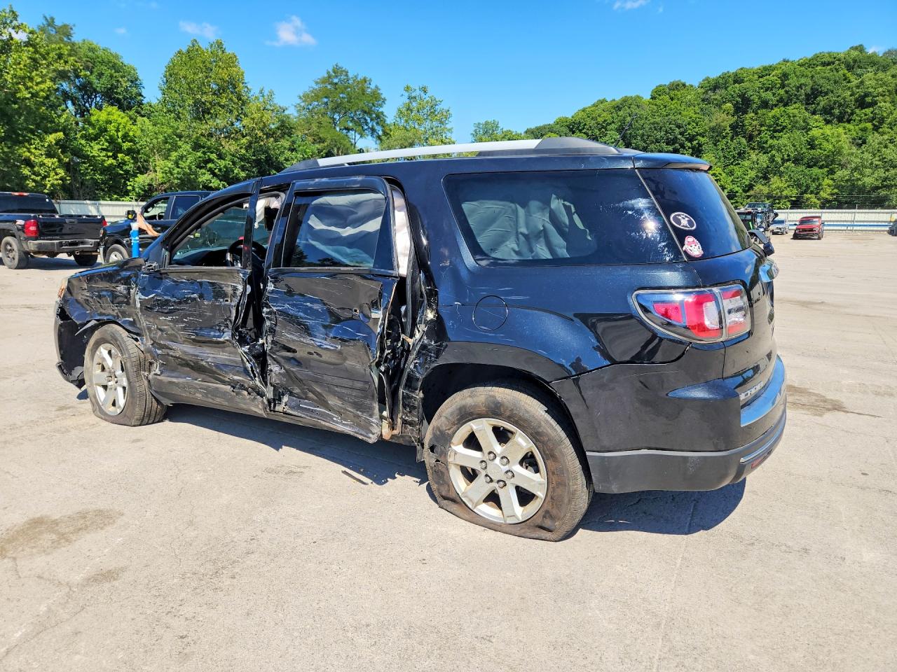 2015 Gmc Acadia Sle Black vin: 1GKKVPKD3FJ304577