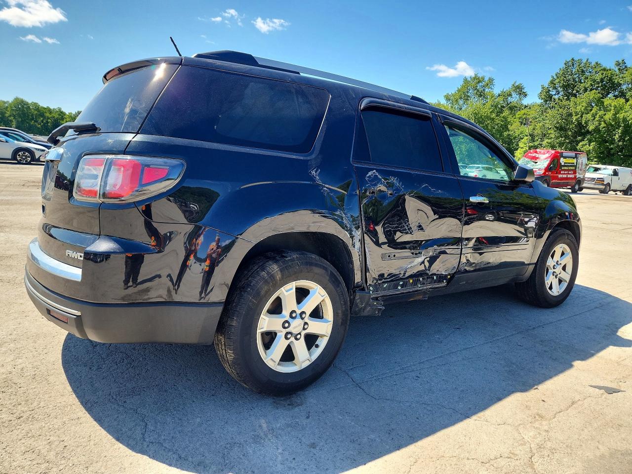 2015 Gmc Acadia Sle Black vin: 1GKKVPKD3FJ304577