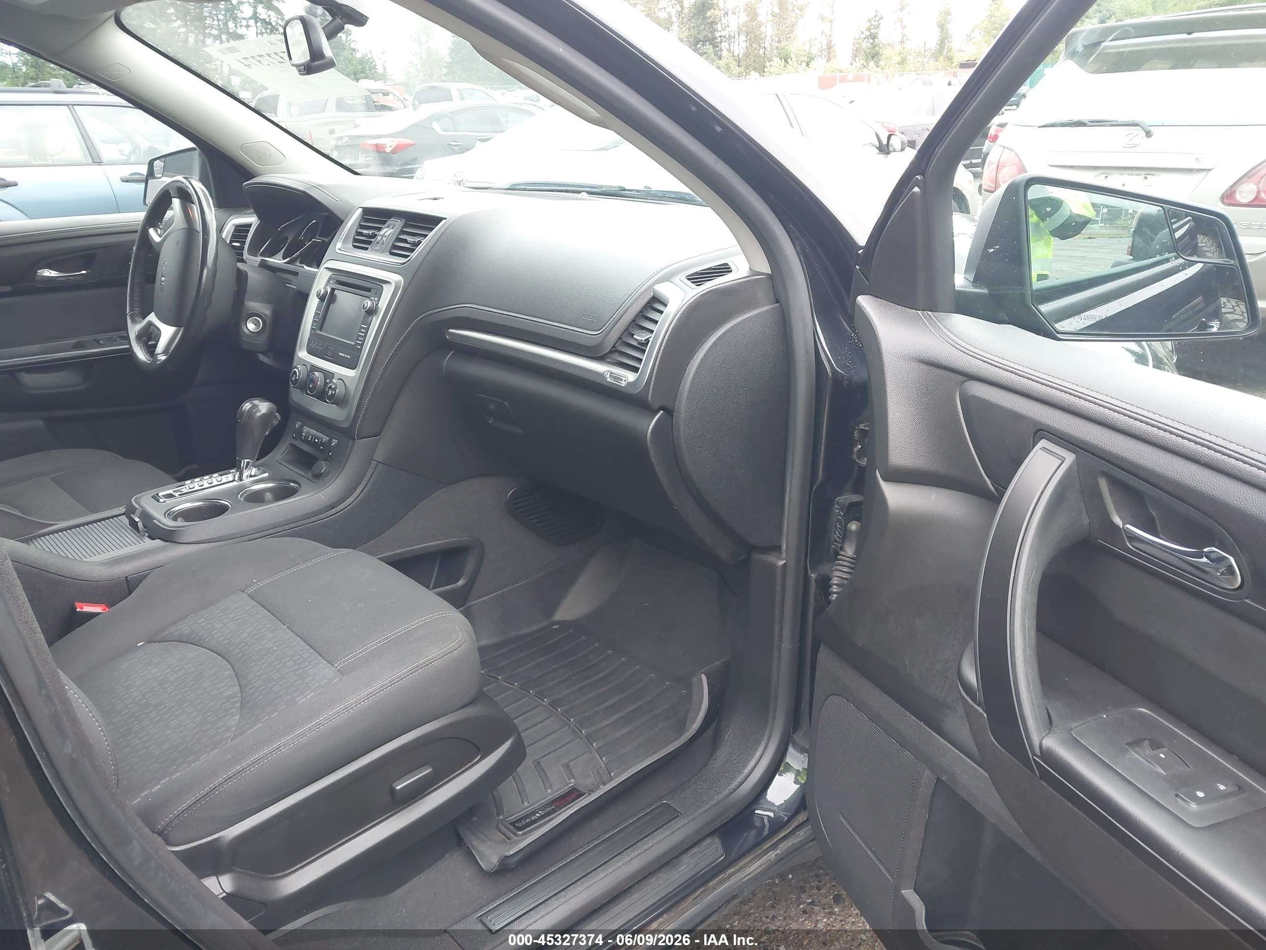2014 Gmc Acadia Sle-2 Black vin: 1GKKVPKD4EJ123003